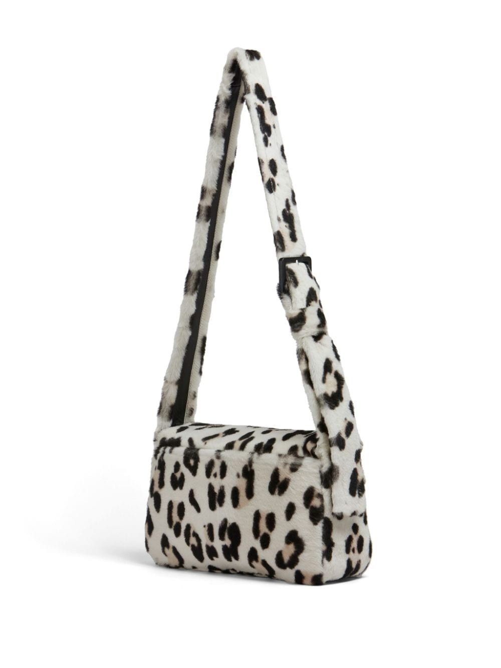 Marni o1w1db11125 Size:OS/Animal Print Shoulder Bag in White/Black Size ONE SIZE - 3 Thumbnail