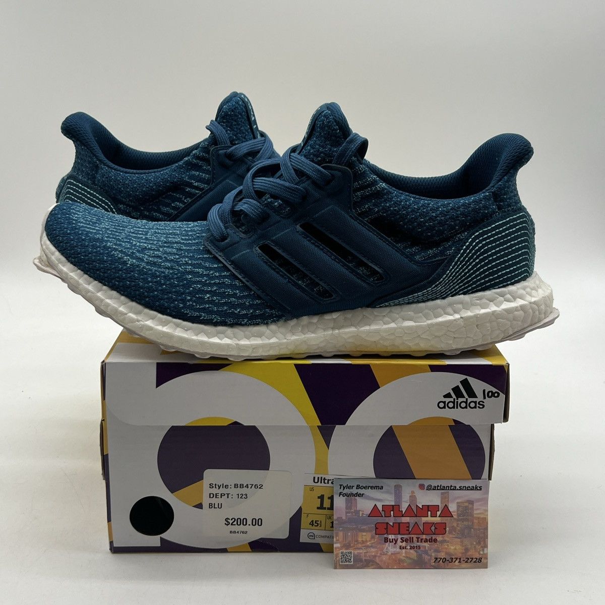 adidas gazelle silver green womens adidas Ultraboost Light x Parley Shoes Non-Died/Black/Wonder / 7.5 main image 1
