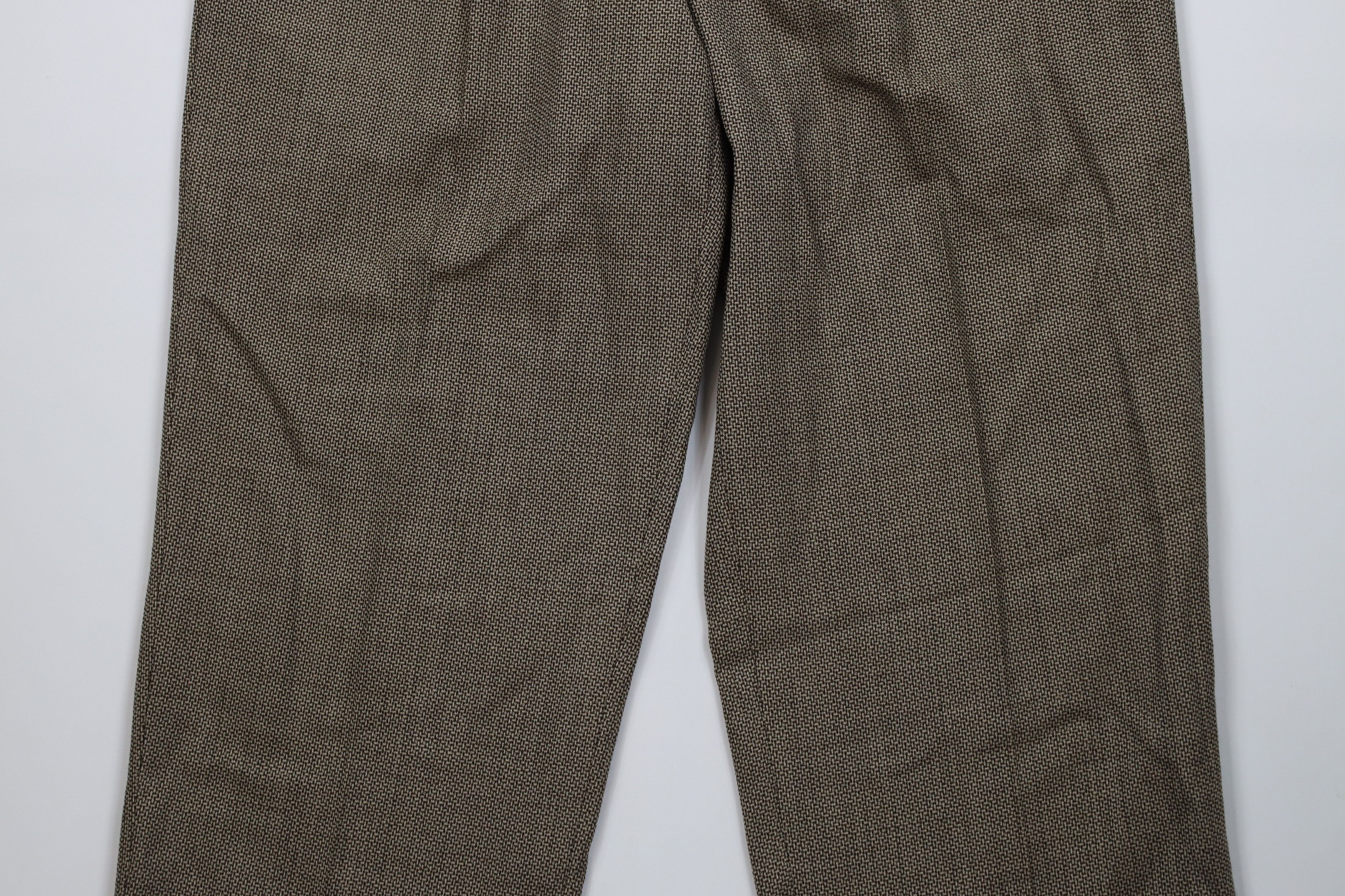 Vintage Vintage 90s Streetwear Pleated Wide Leg Chino Pants Brown Size US 36 / EU 52 - 3 Thumbnail