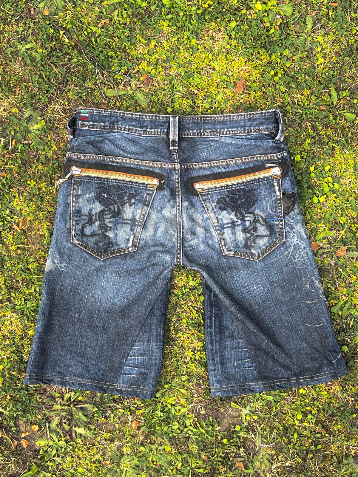 Diesel × Vintage Diesel SLAMMER jorts Upcycled with design Size US 32 / EU 48 - 1 Thumbnail