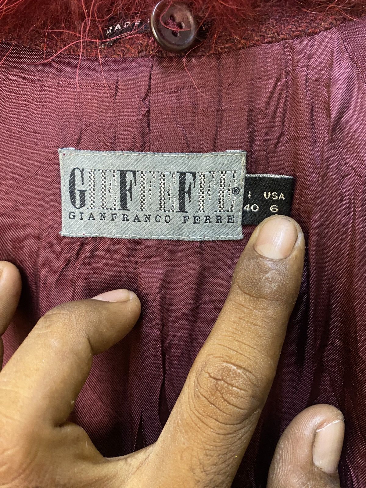 Designer × Gianfranco Ferre Vintage Gianfranco Ferre Mink Fur Long Jacket Size S / US 4 / IT 40 - 6 Thumbnail