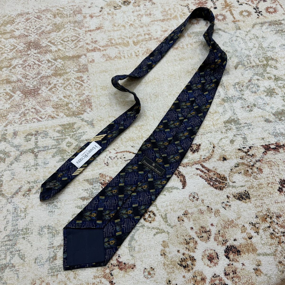 Ermenegildo Zegna Vintage Ermenegildo Zegna Tie Silk Y2K 90s USA Size ONE SIZE - 2 Thumbnail