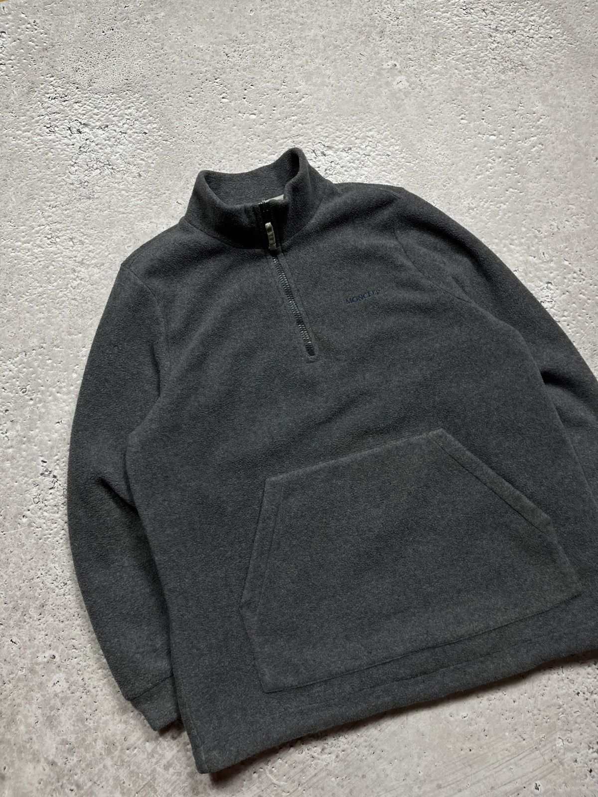 Moncler × Vintage Vintage Moncler Reversible Nylon Fleece Pullover Jacket S Size S / US 4 / IT 40 - 15 Thumbnail