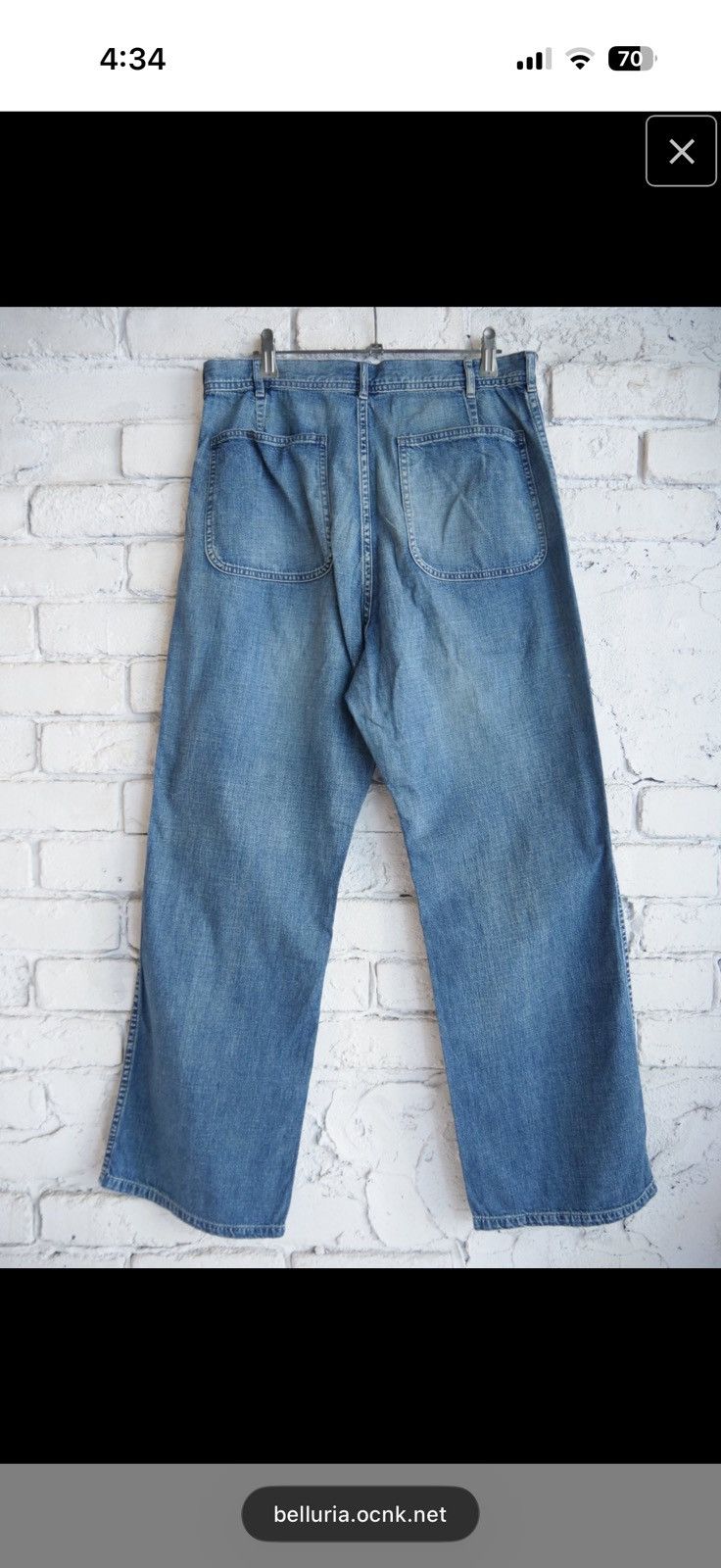 MAATEE & SONS MAATEE&SONS US NAVY DENIM PANTS MT4303-0217A） Size US 32 / EU 48 - 5 Thumbnail
