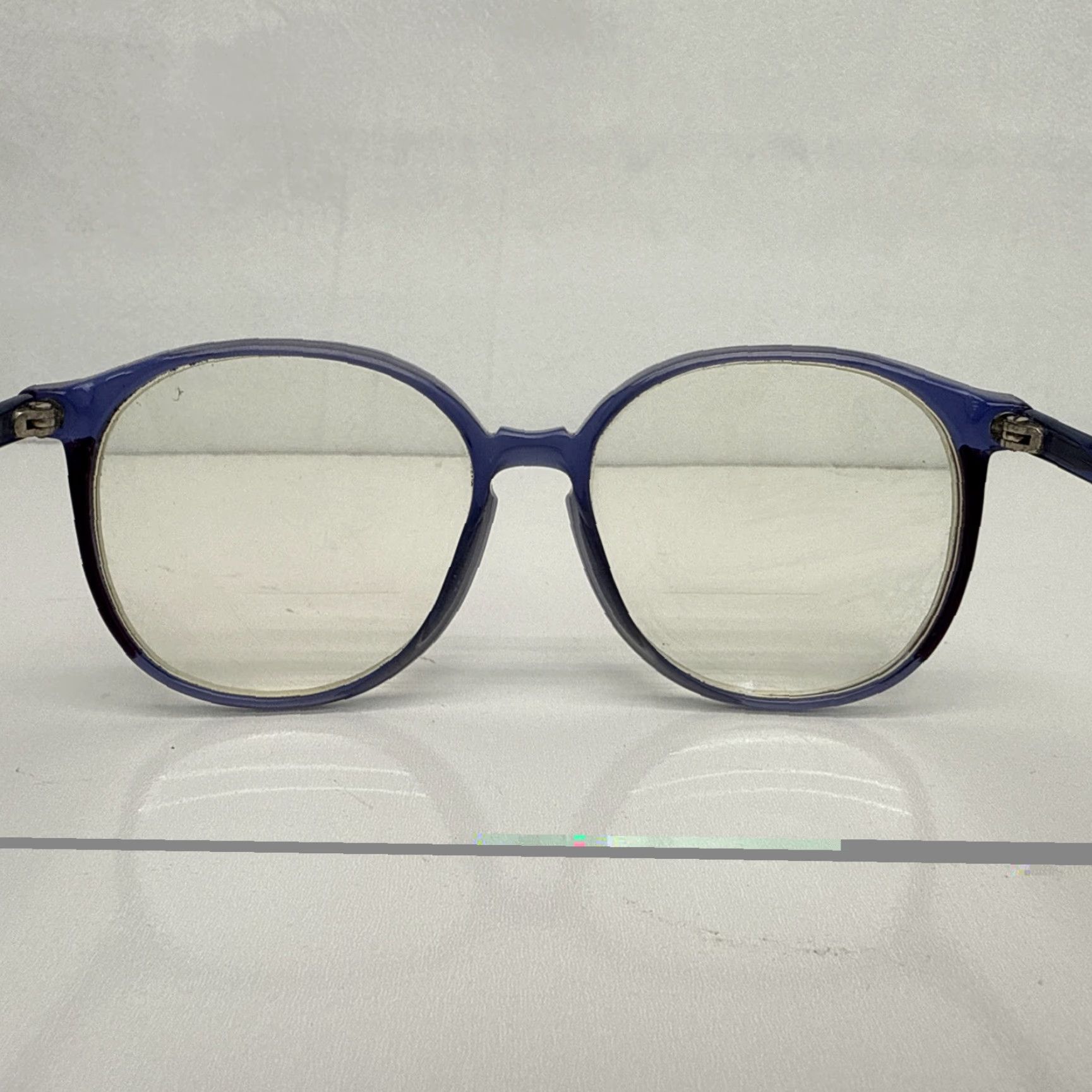Silhouette VINTAGE Silhouette M1159 Blue Purple Round Glasses Austria Frames Only 56-16 140 Unisex Mens Womens 56mm 56mm Gray Lens 140 mm 16mm Bridge Size ONE SIZE - 6 Thumbnail