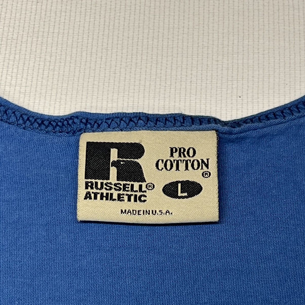 Russell Athletic × Vintage VTG Russell Athletic Tee Shirt Sleeveless Tank Top Patch 90s Size US L / EU 52-54 / 3 - 6 Thumbnail