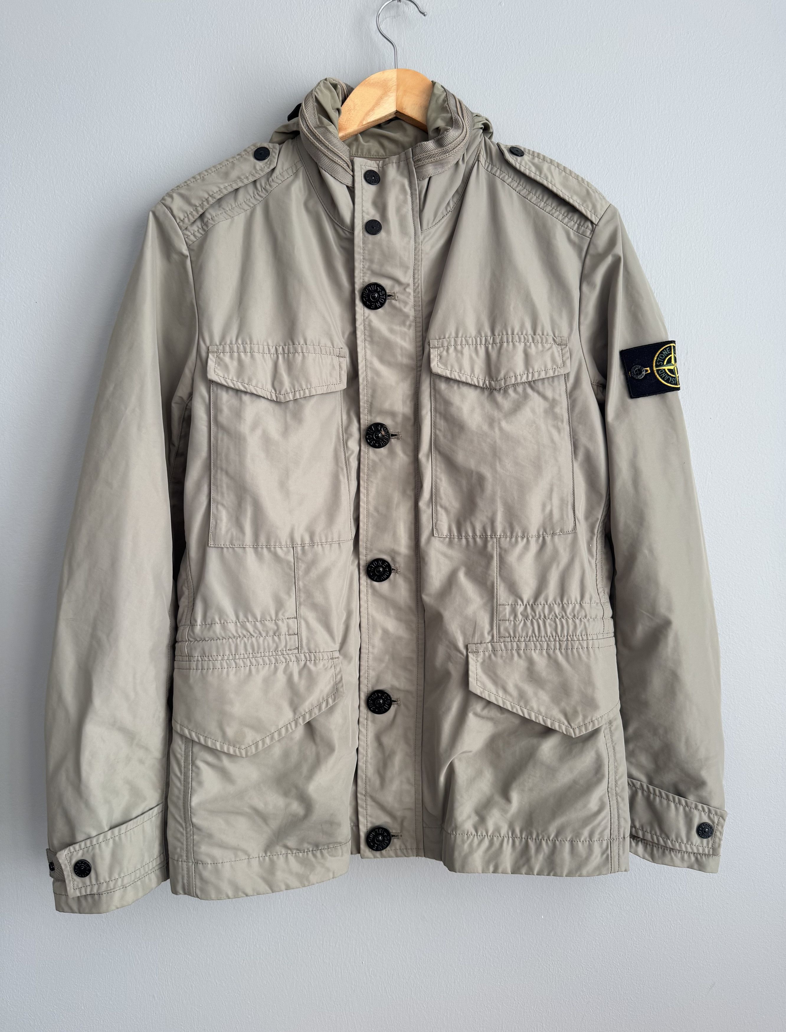 Stone Island Stone Island Micro Reps M65 Field Jacket Cream Vintage Size US M / EU 48-50 / 2 - 1 Thumbnail