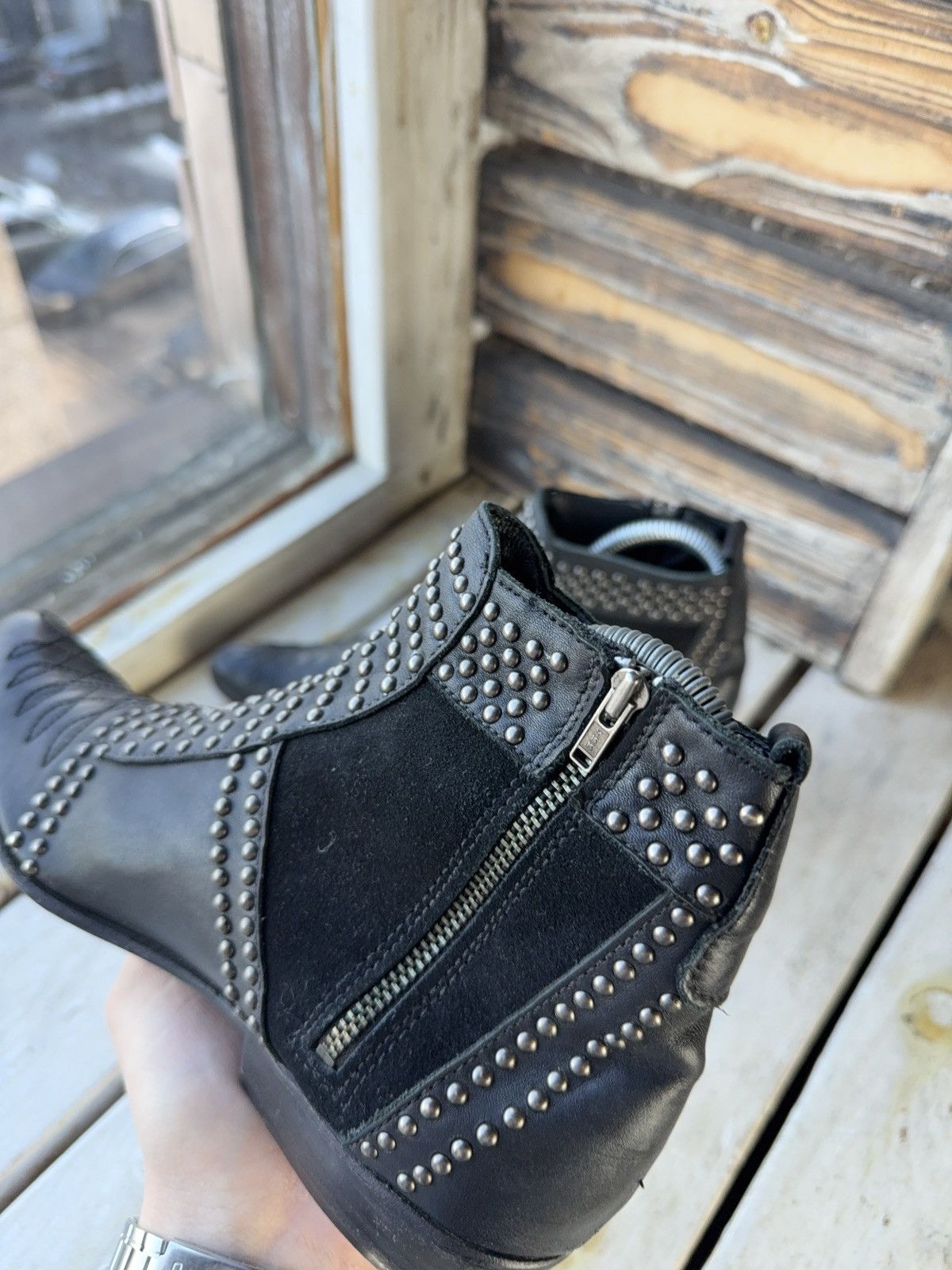 Anine Bing Anine Bing 00s Studded Western Leather Boots Made USA Size US 6.5 / IT 36.5 - 4 Thumbnail