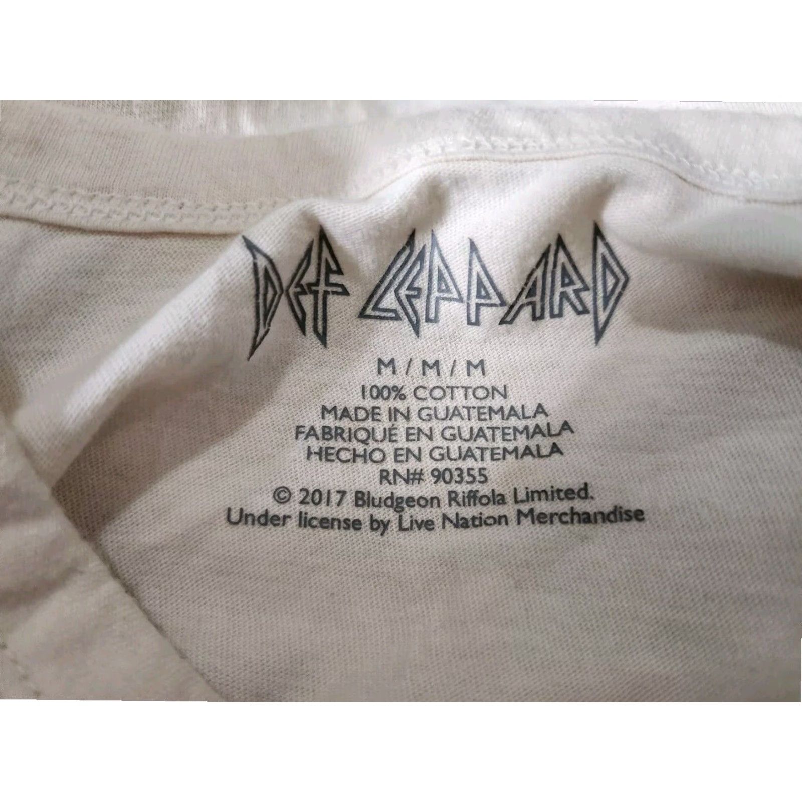 Vintage Def Leppard USA Tour 1980 Studded Band Tee Womens M Ivory Size M / US 6-8 / IT 42-44 - 4 Thumbnail