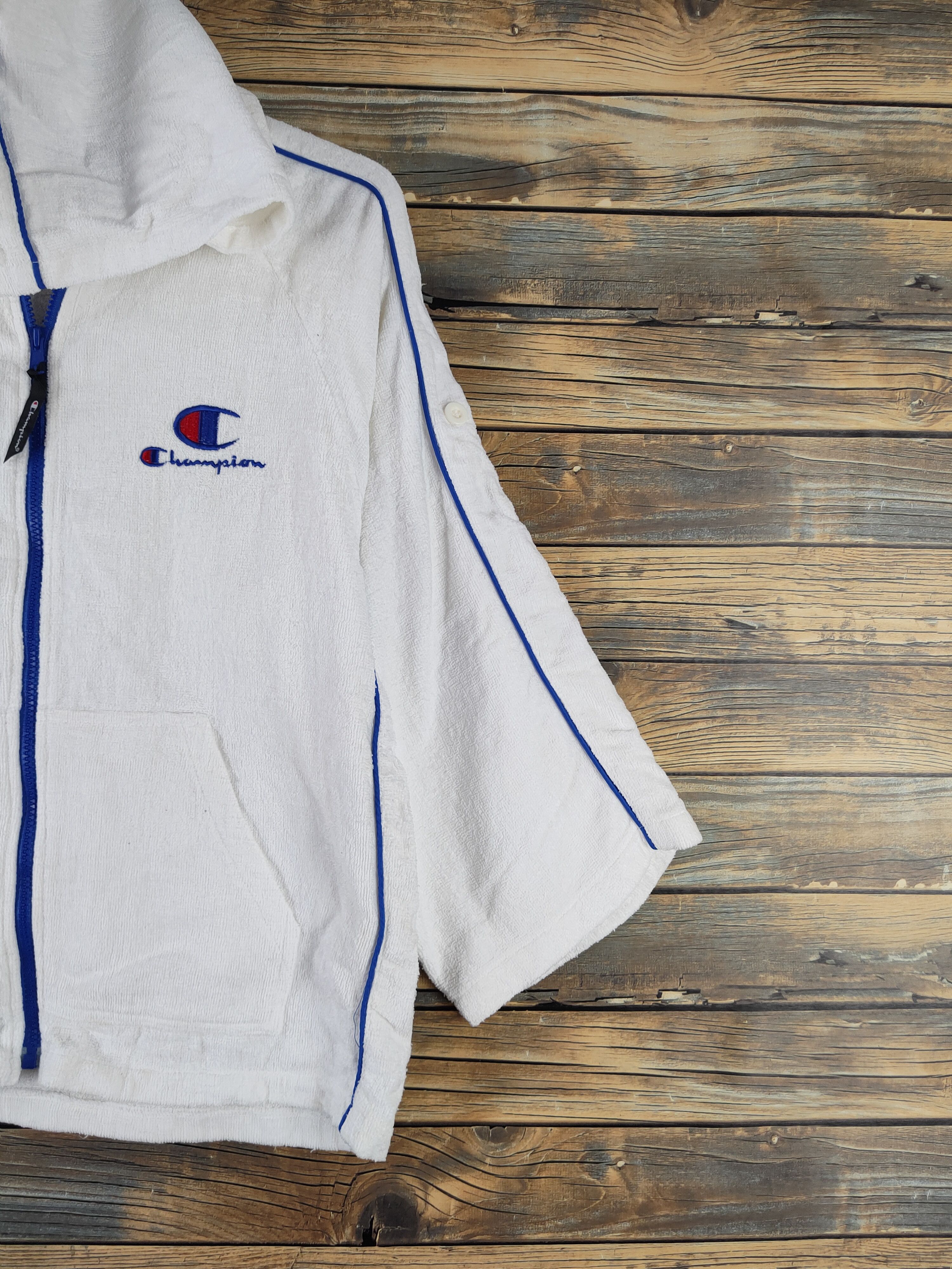Champion × Vintage DL Champion White Hoodie Knitwear Sweaters #878 Size US M / EU 48-50 / 2 - 6 Thumbnail