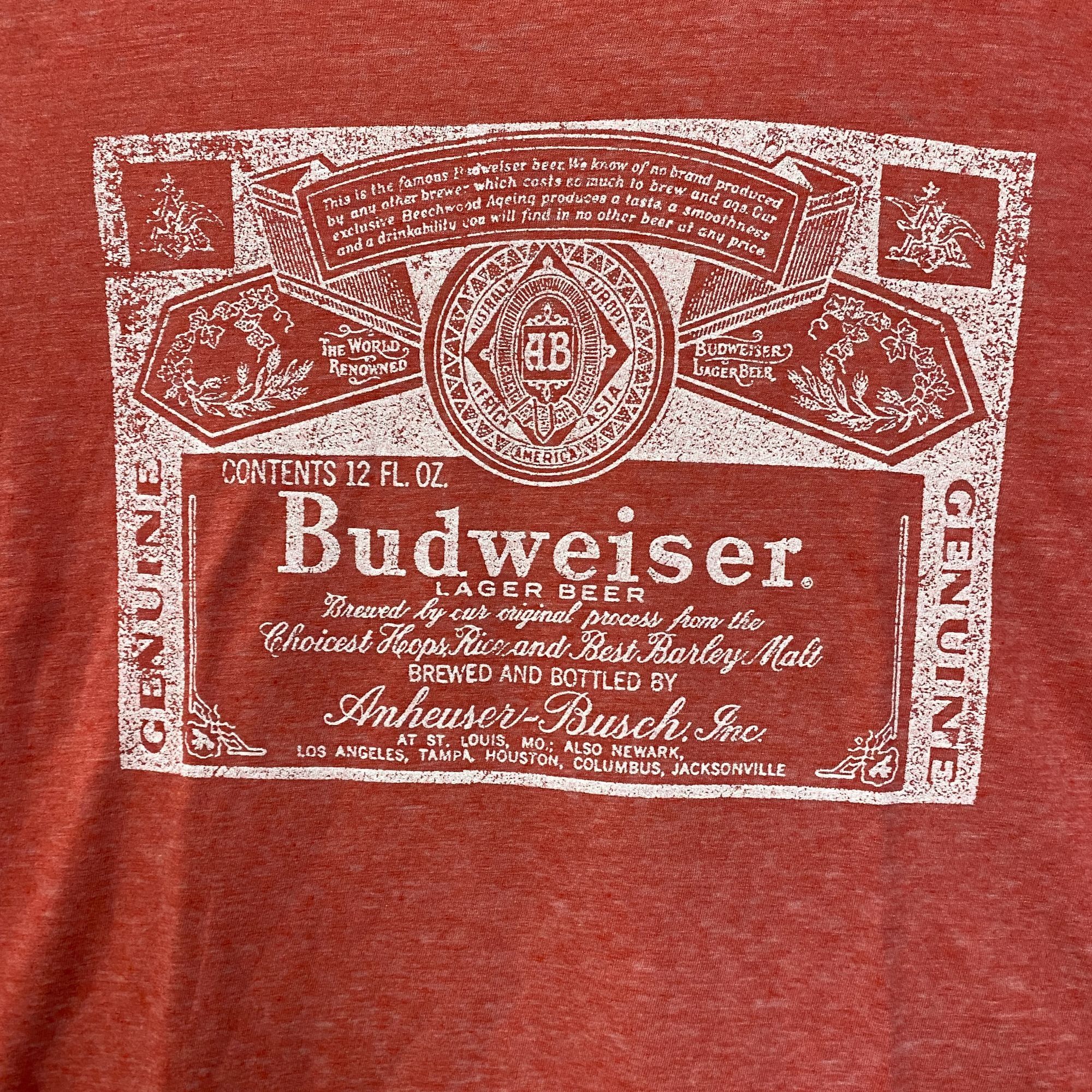 Budweiser Budweiser King Of beer1980'S Vintage Style Logo Graphic T-Sh Size US XL / EU 56 / 4 - 2 Thumbnail