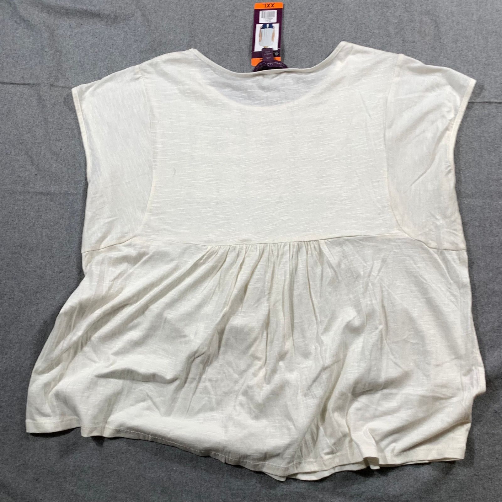 Gloria Vanderbilt Gloria Vanderbilt Shirt Women XXL White Summer Shirt Ladies Size XXL / US 16-18 / IT 52-54 - 2 Thumbnail