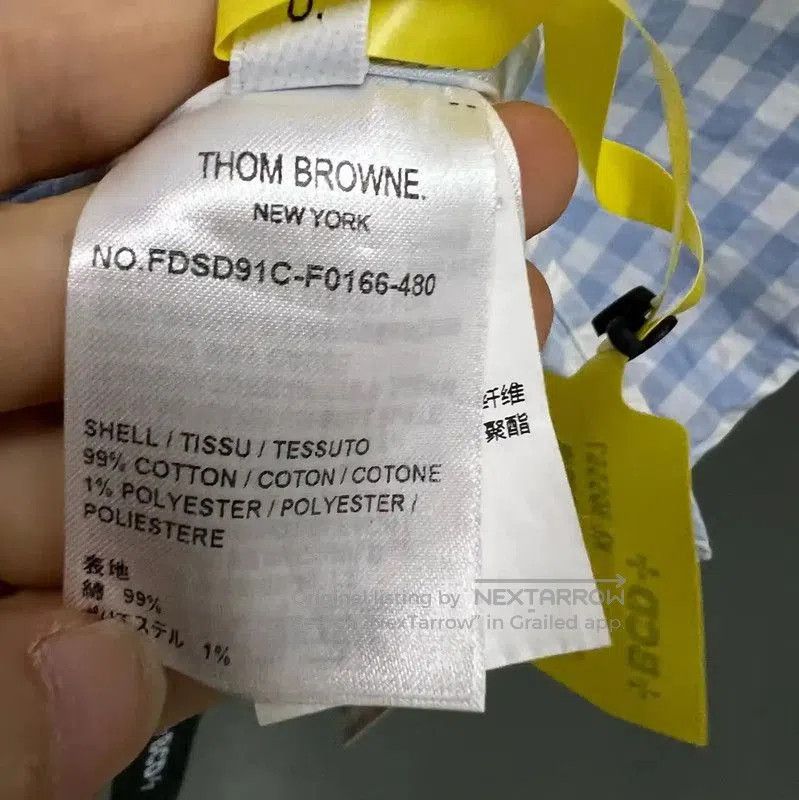 Thom Browne Thom Browne Blue Gingham Short Sleeve Shirt . Size XXS / US 00 / IT 34 - 5 Thumbnail