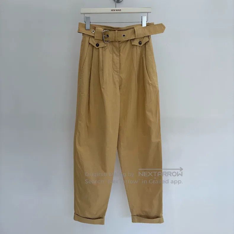 Louis Vuitton Louis Vuitton Khaki full logo belt slacks pants Size US 36 / EU 52 - 1 Thumbnail