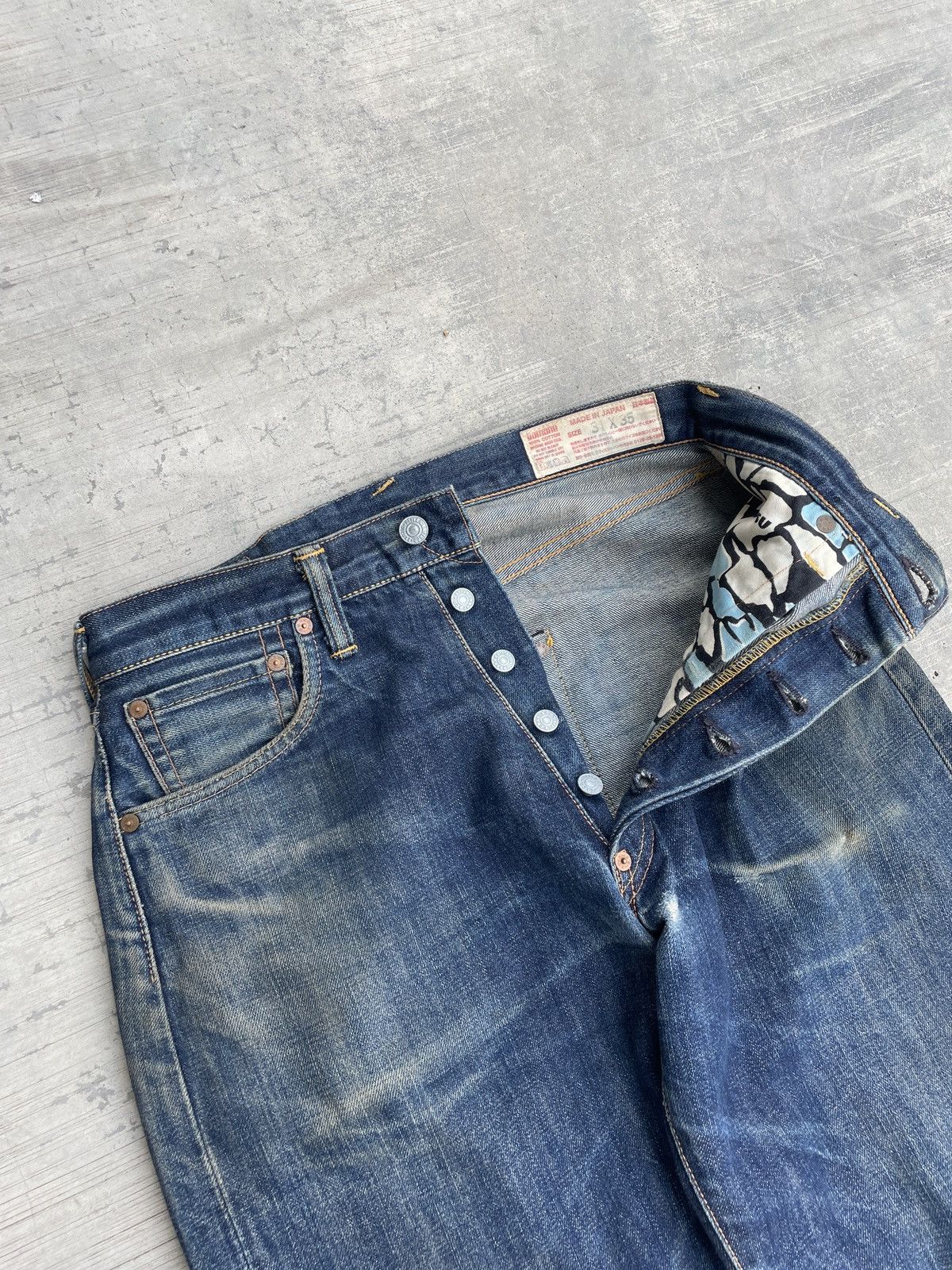 Evisu VINTAGE 90s EVISU SELVEDGE DENIM RED DAICOCK Size US 29 - 4 Thumbnail