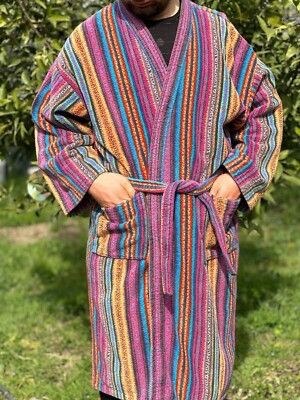 Missoni Rainbow Bathrobe Missoni Home 3D Knit Striped Sweater Unisex Size L / US 10 / IT 46 - 2 Thumbnail