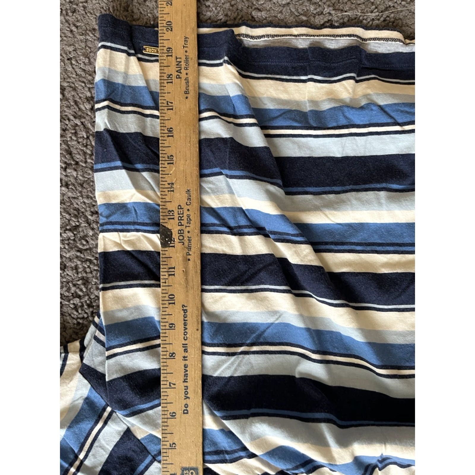 Michael Kors Michael Kors Shirt Womens Medium Blue Striped Long Sleeve Cotton Casual Shirt Size M / US 6-8 / IT 42-44 - 5 Thumbnail