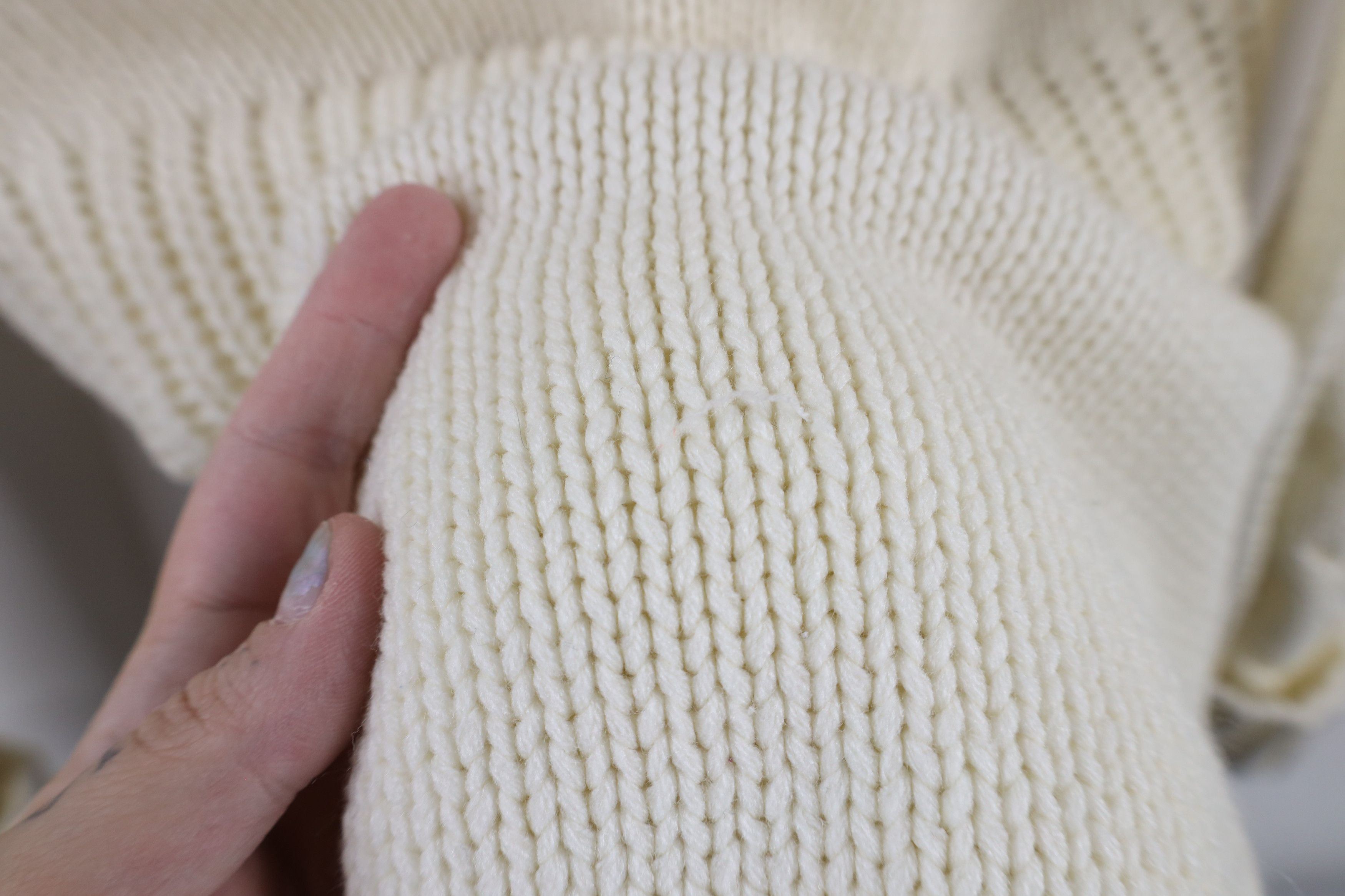 Vintage Vintage 70s Streetwear Cable Knit Fisherman Cardigan Sweater Size S / US 4 / IT 40 - 10 Thumbnail