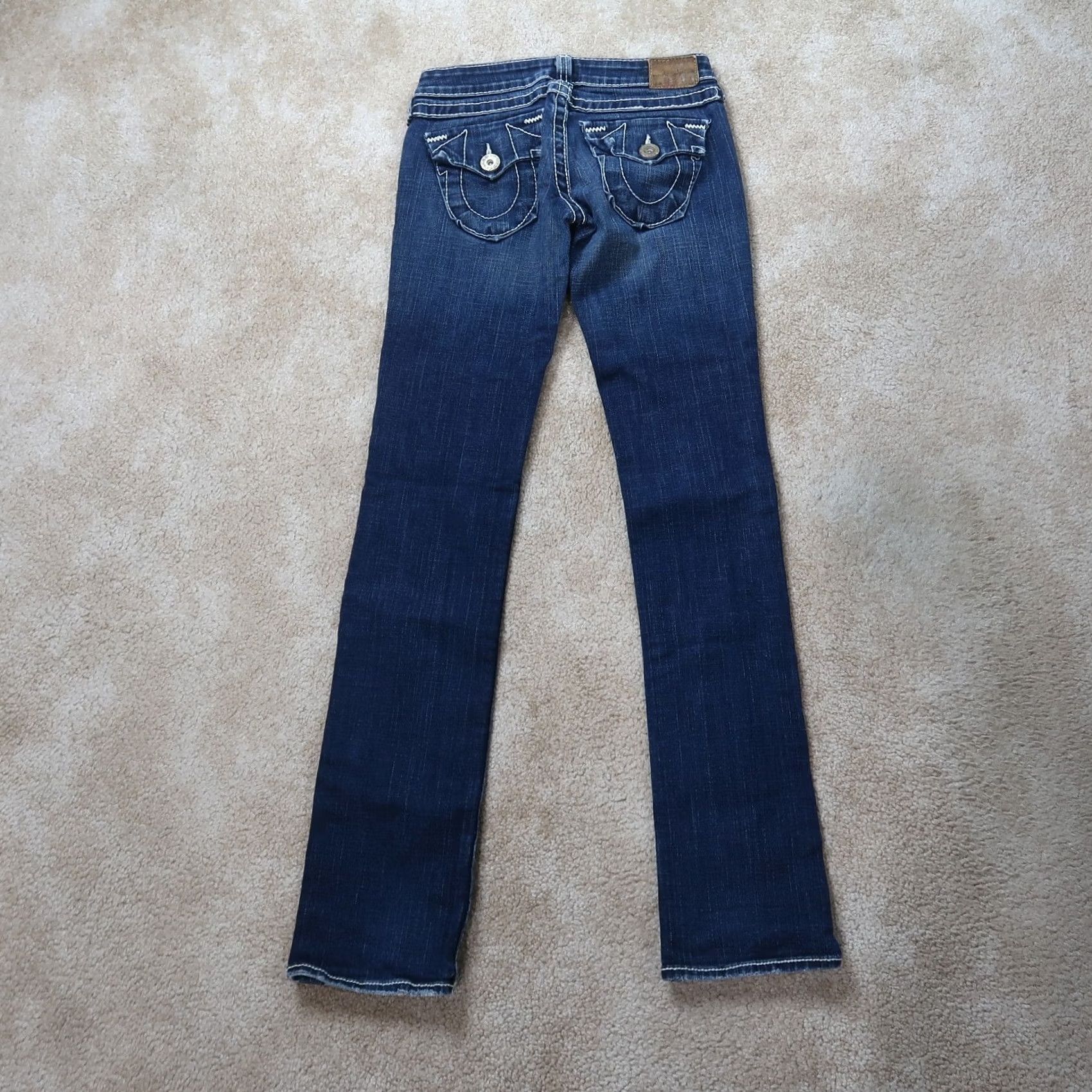 True Religion VINTAGE? True Religion Jeans Womens 25x34 Denim Blue Skinny Stretch 90s Halle Womens Jeans Size 42" / US 20 - 7 Thumbnail