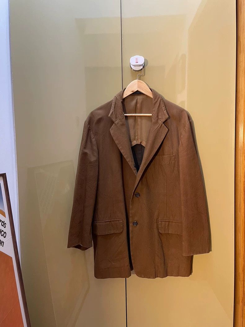 Yohji Yamamoto Yohji Yamamoto size 2 00 SS Bad Season Red Seat Belt blazer Size 36S - 3 Thumbnail