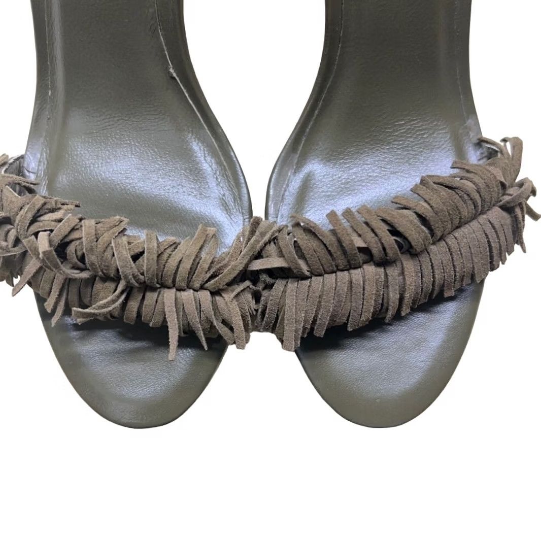 Joie VINTAGE Joie Women's Suede Wrap-Around Straps Heels Green 37 NWOT Size US 6 / IT 36 - 8 Thumbnail