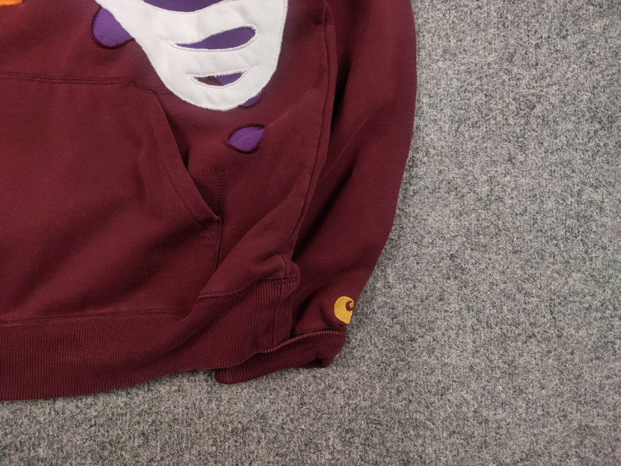 Carhartt Rare Carhartt Skeleton Logo vintage Hoodie Y2K Style Size US S / EU 44-46 / 1 - 7 Thumbnail