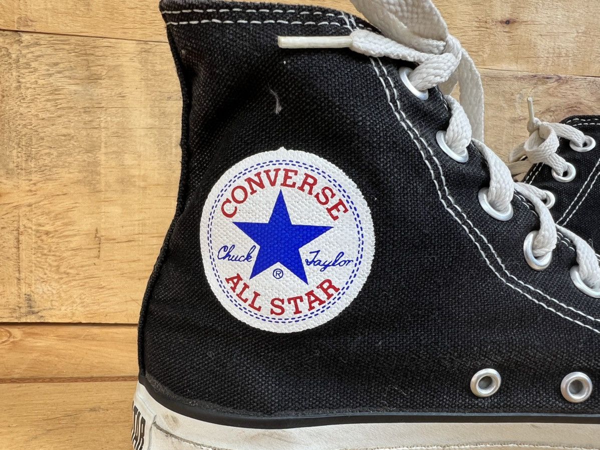 Converse × Vintage Vintage Converse Black Chuck Taylor All Star High Top Shoes Size US 6.5 / EU 39-40 - 11 Thumbnail