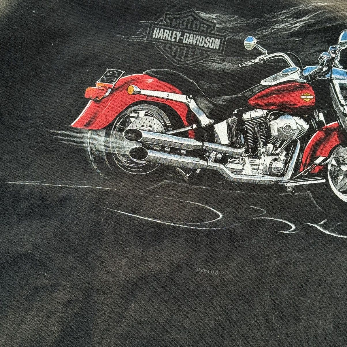 Harley Davidson × Vintage Vintage 2004 Harley Davidson New York Washed Black Tee Size US L / EU 52-54 / 3 - 8 Thumbnail