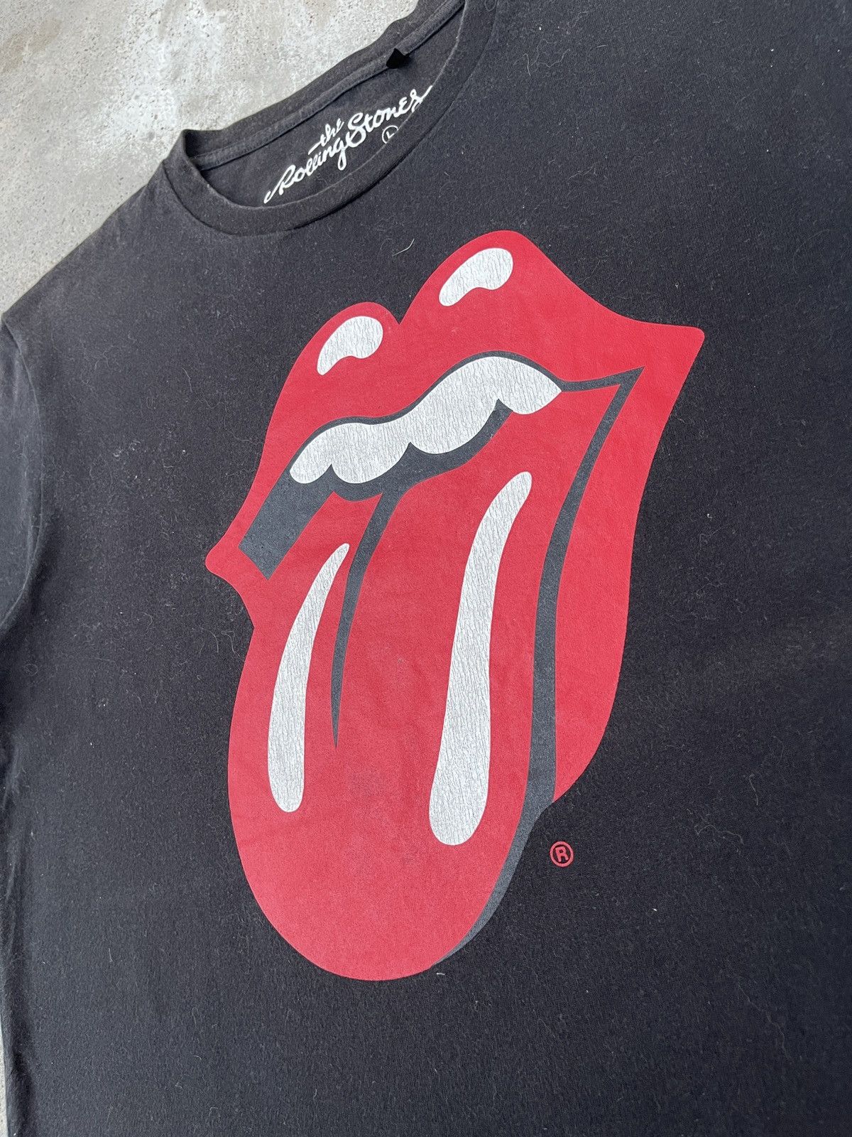 The Rolling Stones × Vintage Vintage Y2K Band Rolling Stones Big Logo Rock T-Shirt Size US L / EU 52-54 / 3 - 5 Thumbnail