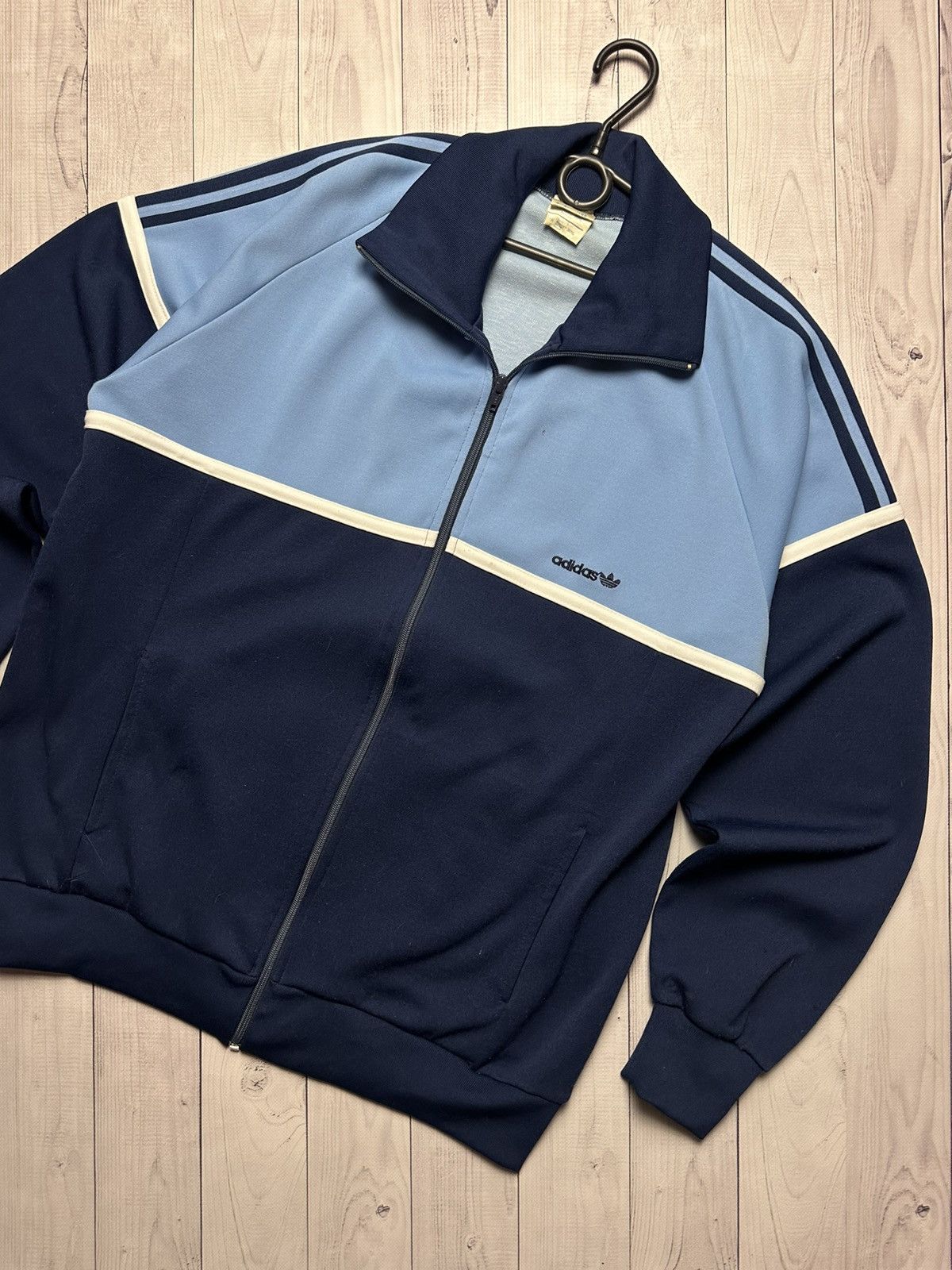 Adidas × Vintage Vintage adidas vintex retro jacket size XL blue Size US XL / EU 56 / 4 - 2 Thumbnail