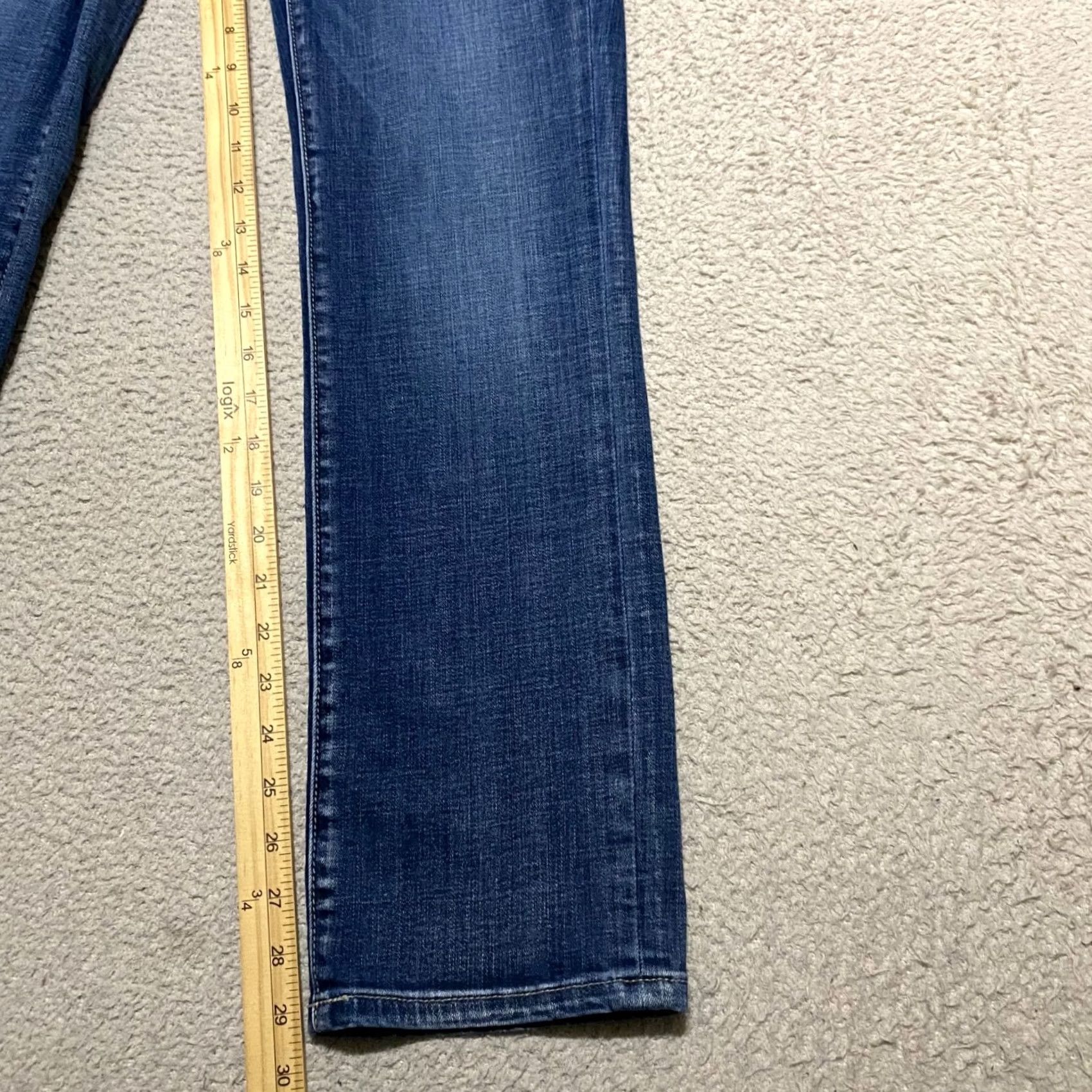 AG Jeans Jag Jeans Womens Jeans Blue Medium Wash Straight Leg 5 Pocket Mid Rise 6 XS? Size 28" / US 6 / IT 42 - 6 Thumbnail