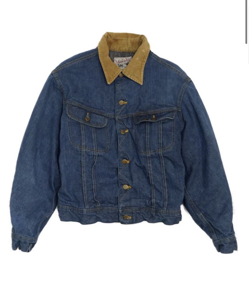 image of Denim Jacket x Lee 80's Lee Storm Rider Denim Quilted Jacket in Blue, Men's (Size Small)