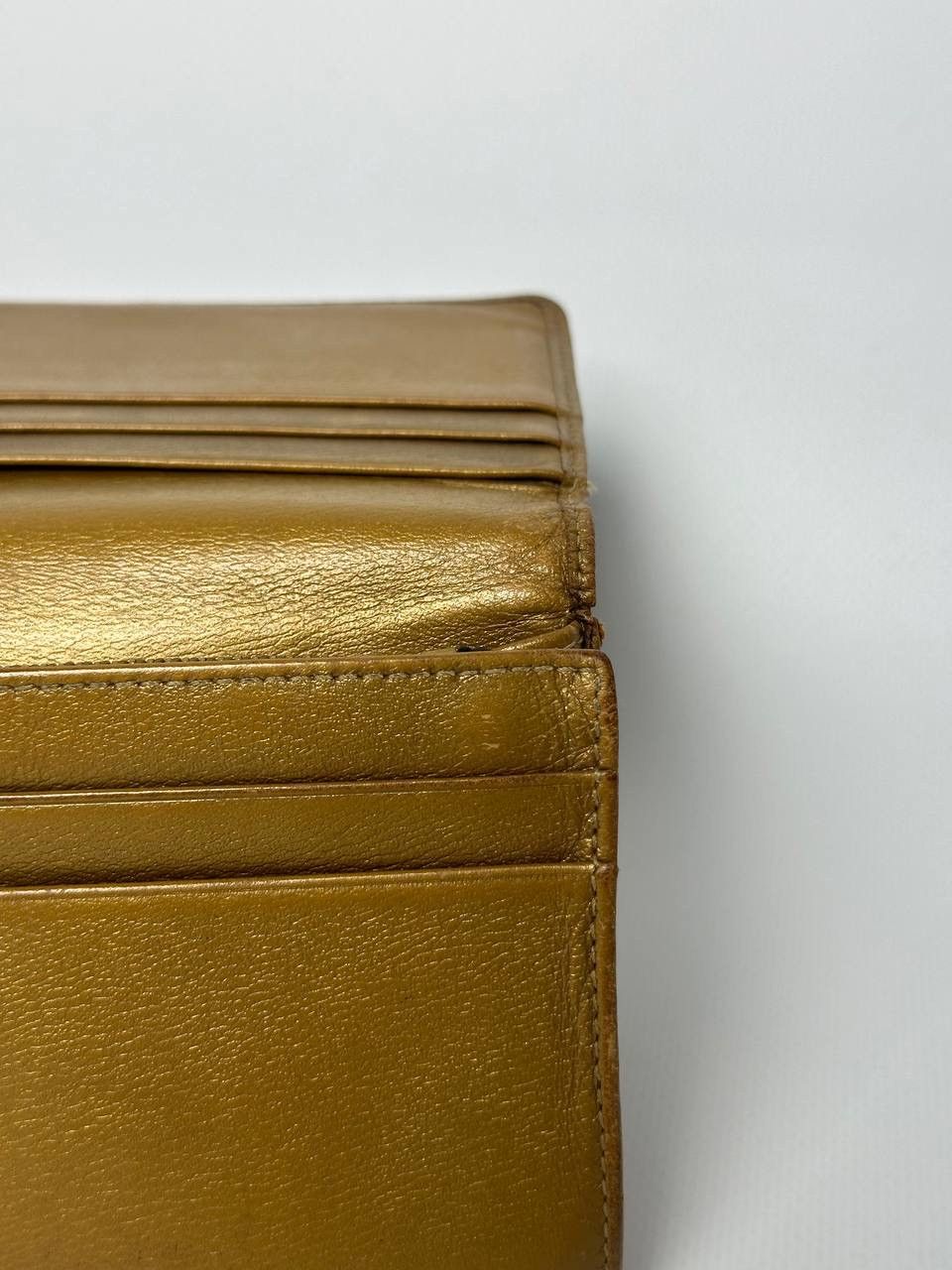 Loewe 90s Vintage Loewe Anagram Leather Authentic Golden Wallet Size ONE SIZE - 18 Thumbnail