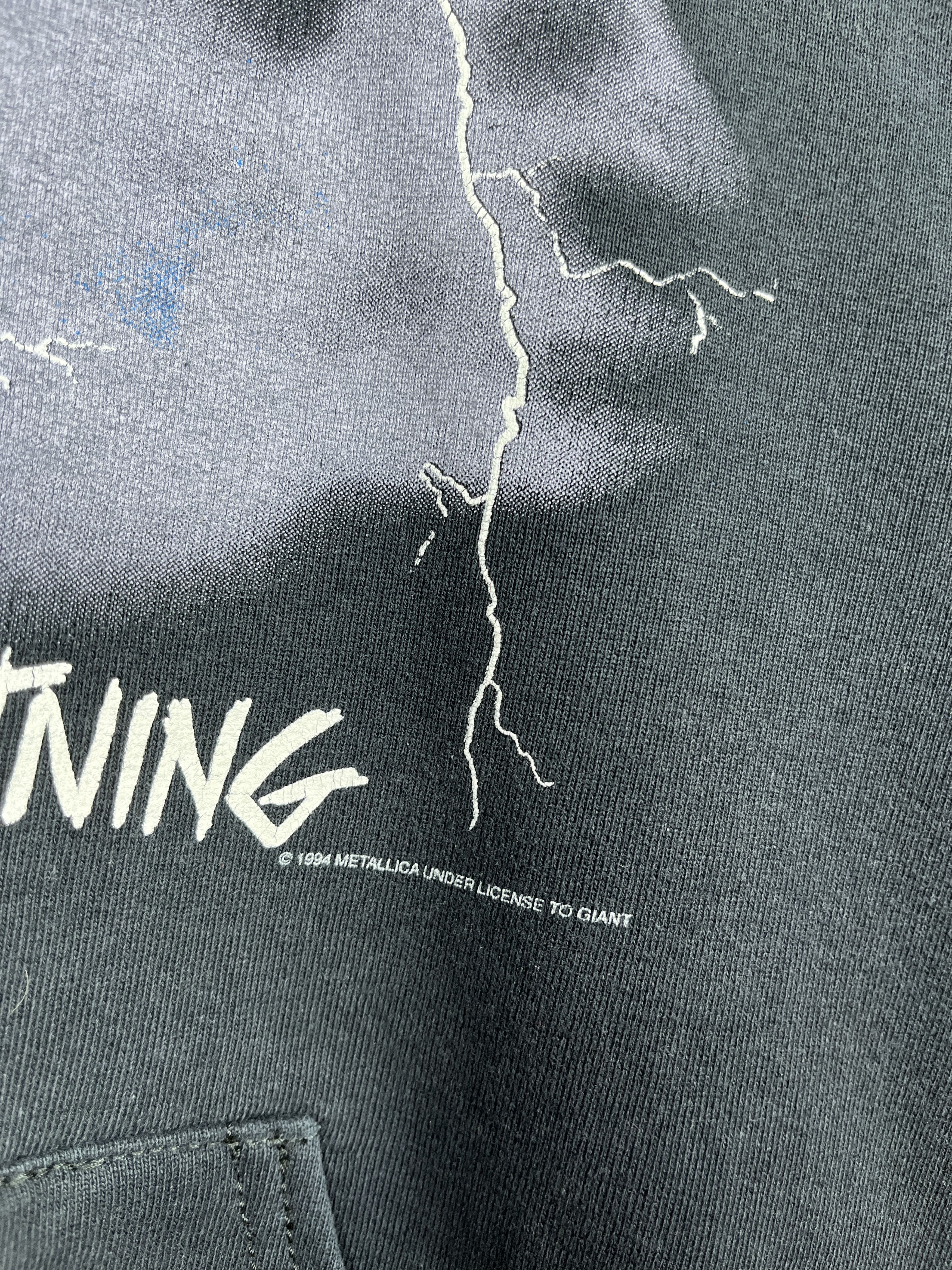 Band Tees Vintage 1994 Metallica "Ride The Lighting" Giant 90's Hoodie Size US XL / EU 56 / 4 - 11 Thumbnail