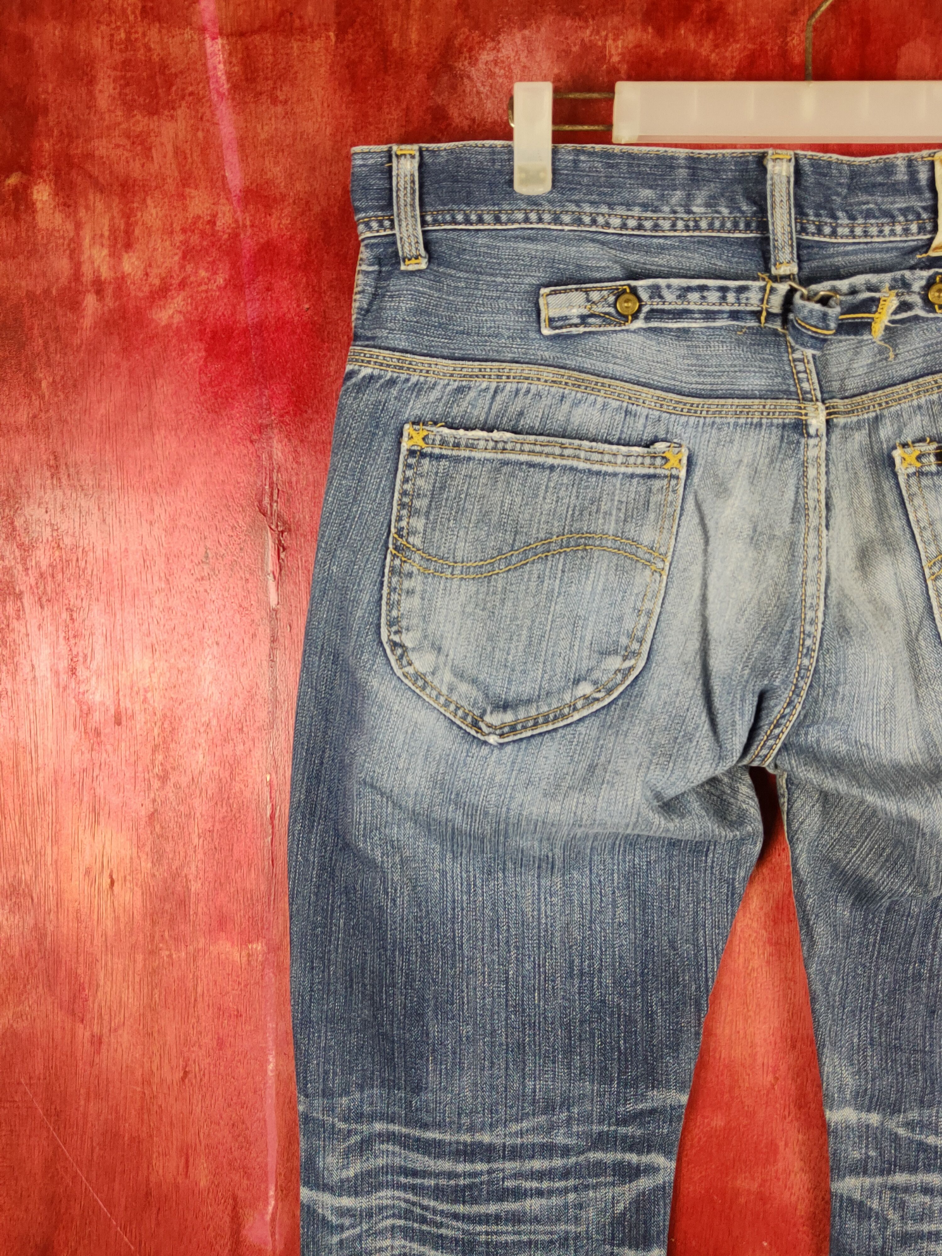 Japanese Brand Lee Blue Distressed Ripped Jeans #S2200 Size US 36 / EU 52 - 11 Thumbnail