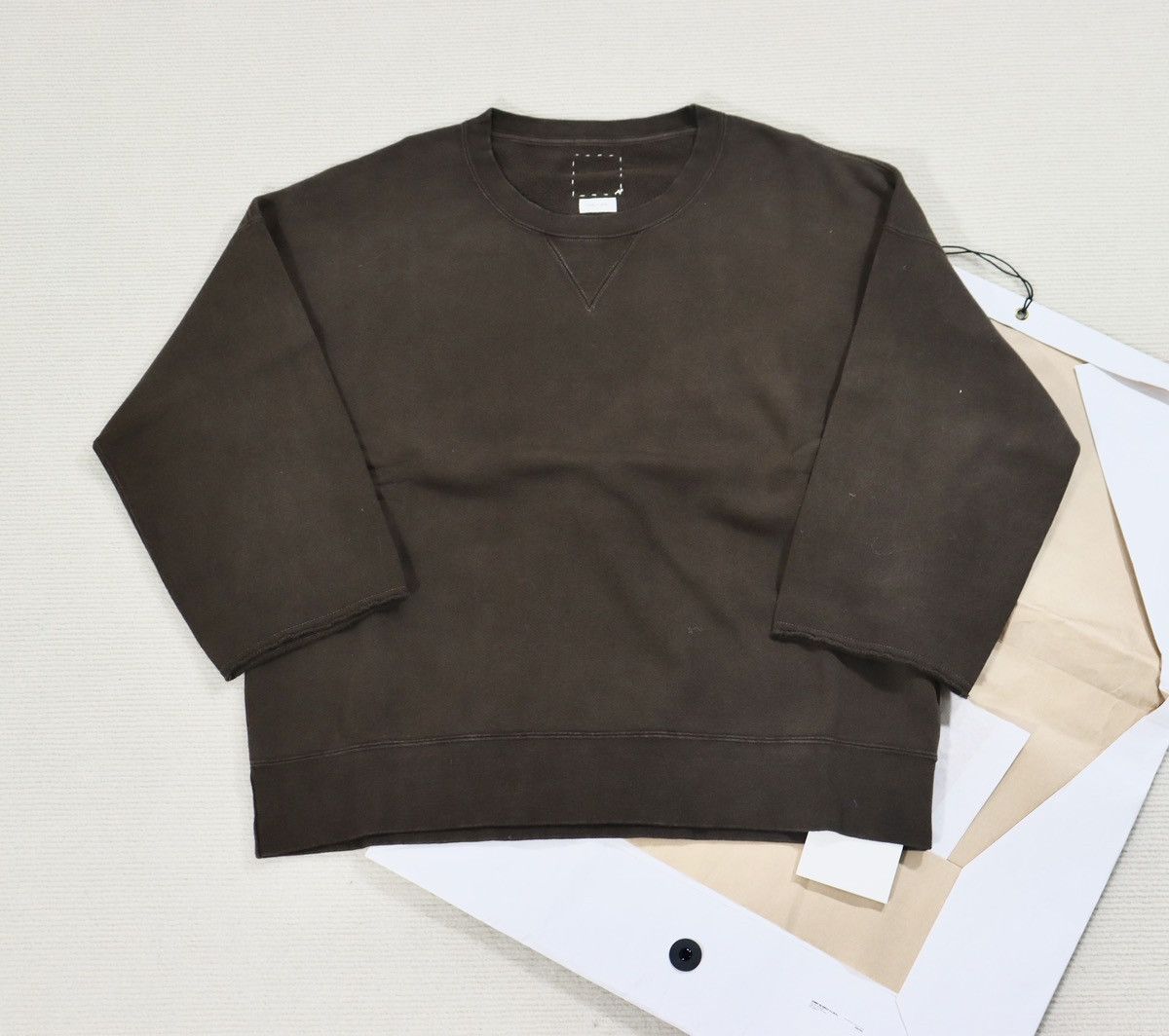 Visvim Visvim 23ss Jumbo SB Sweat 3/4（N.D.） Dk.Mud size2 | Grailed