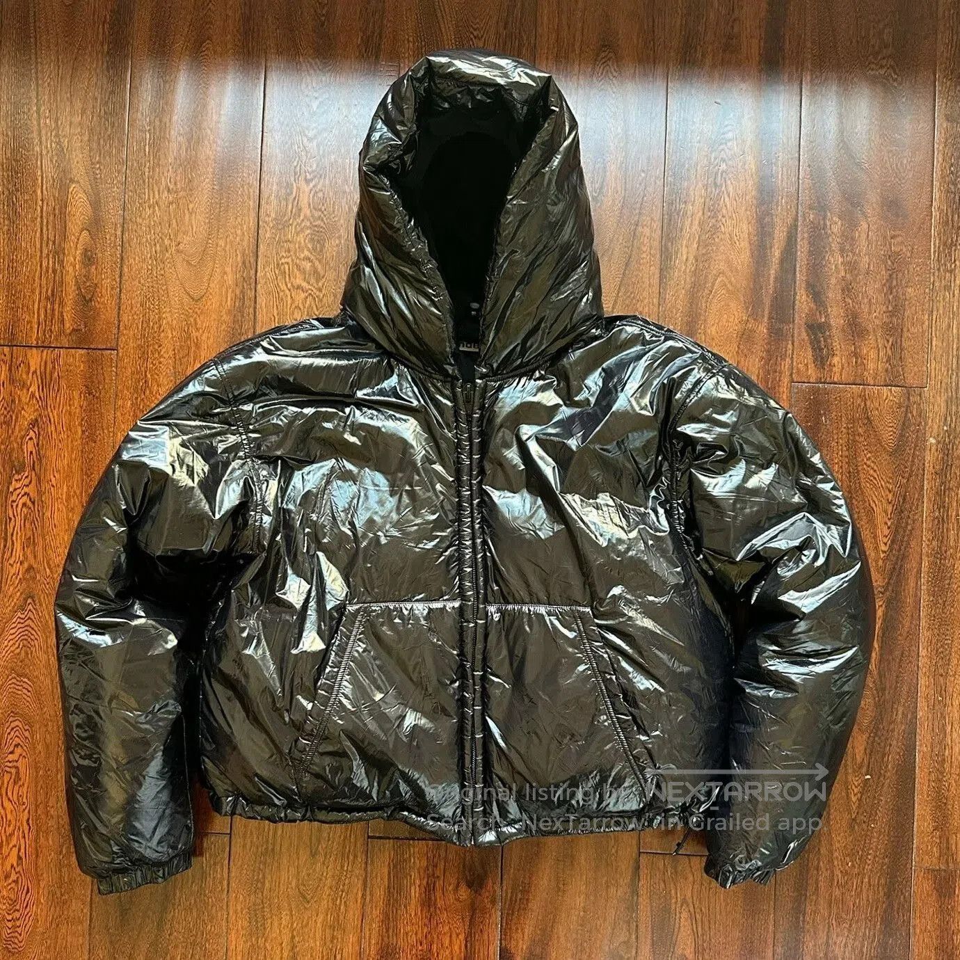 Alexander Wang Alexander Wang Black Zip Hooded Down Jacket. Size US L / EU 52-54 / 3 - 1 Thumbnail