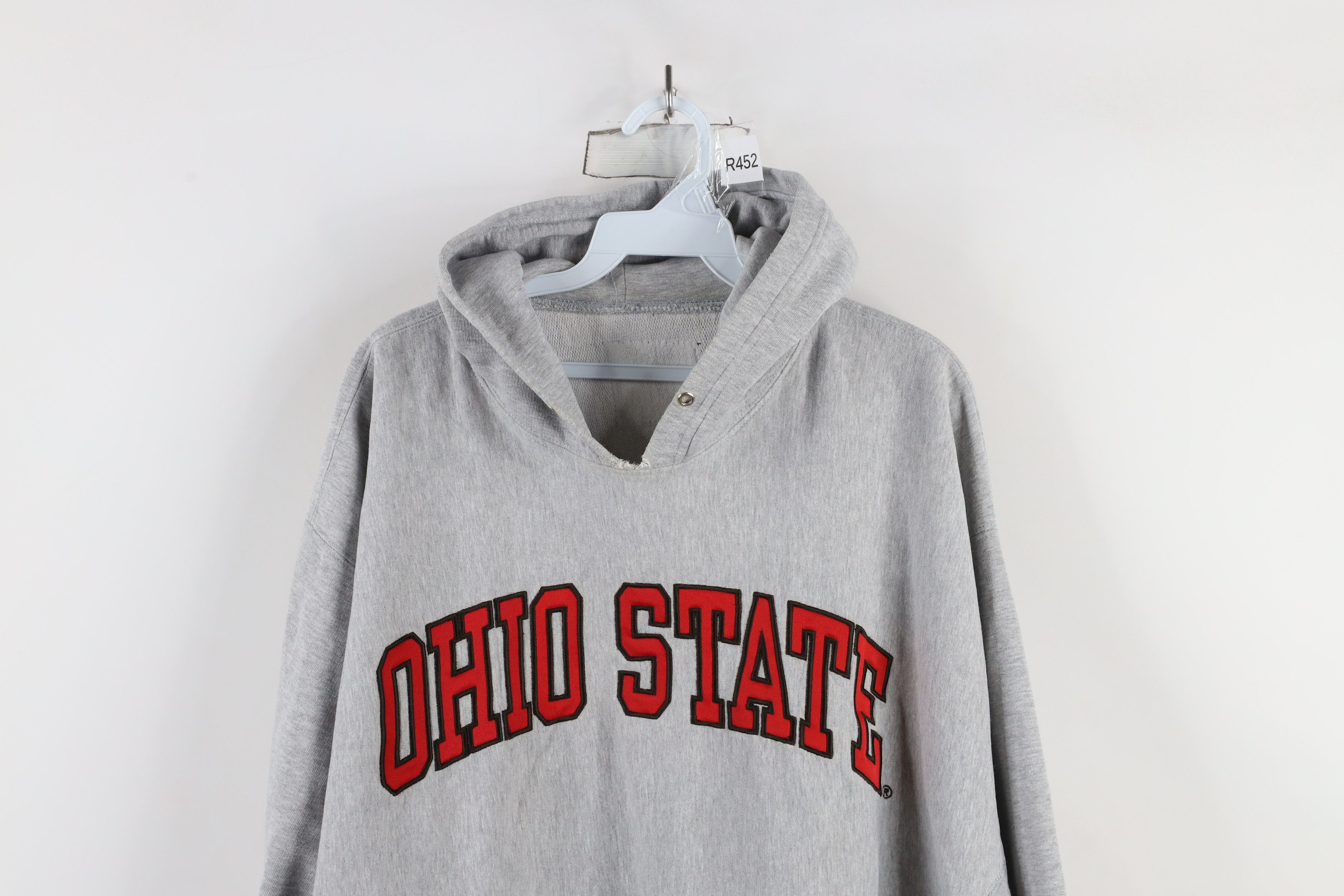 Vintage Vintage 90s Heavy Ohio State University Hoodie Sweatshirt Size US L / EU 52-54 / 3 - 2 Thumbnail
