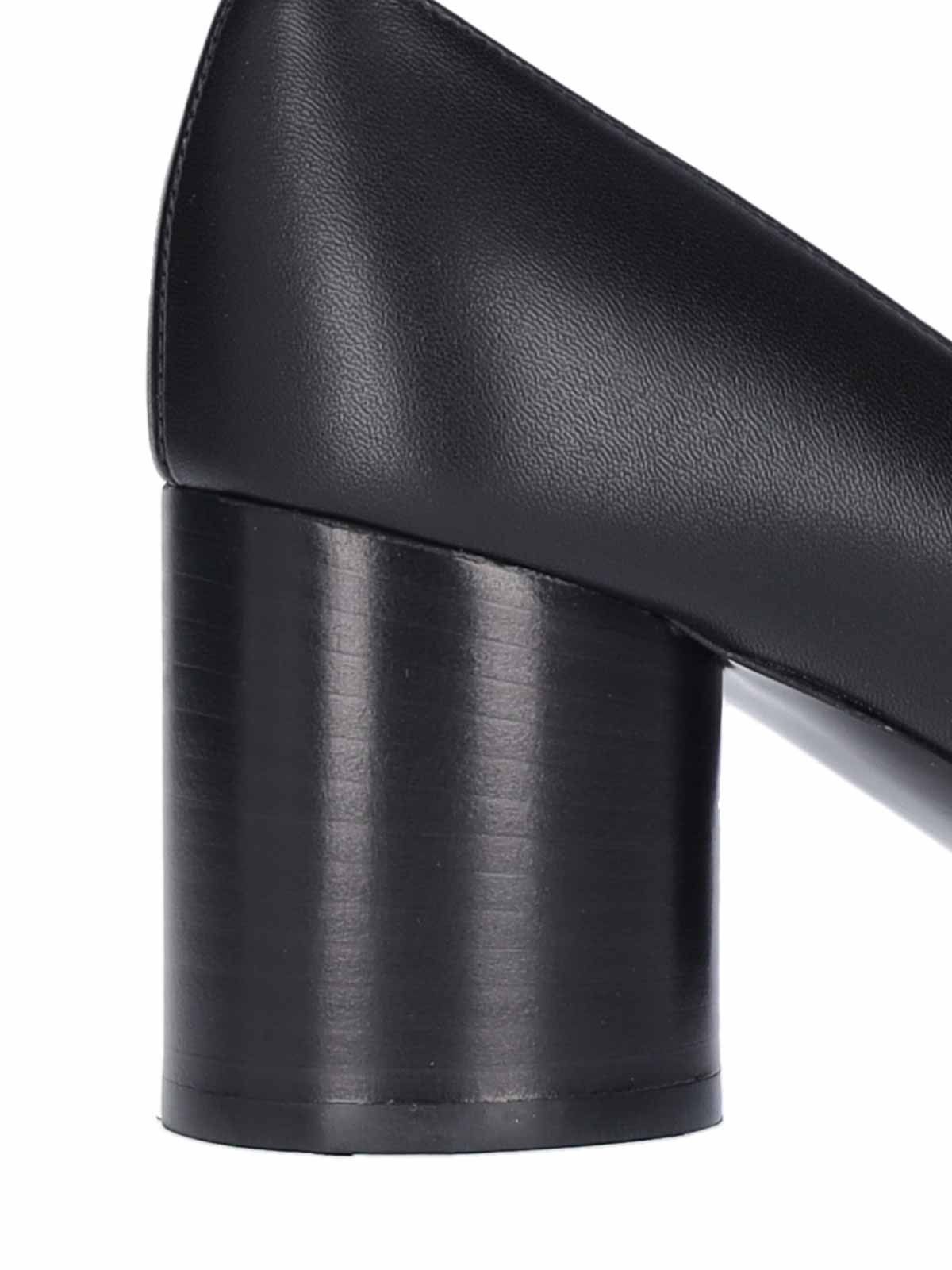 Salvatore Ferragamo o1s1rm0526 Lena 60 Leather Pumps in Black Size US 7 / IT 37 - 4 Thumbnail