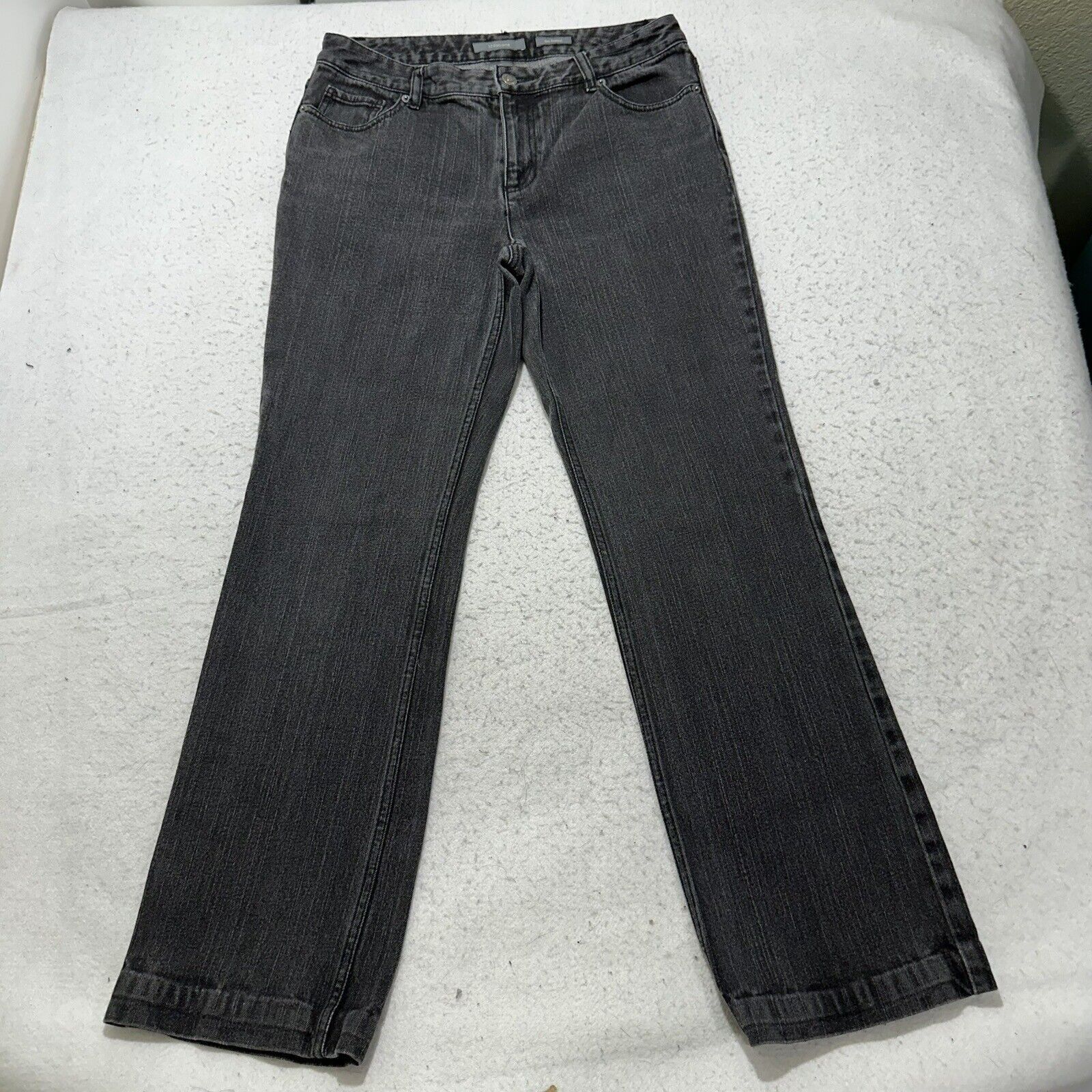 Liz Claiborne Liz Claiborne 8 Regular Slim Bootcut Jeans Dark Gray Denim Size 30" / US 8 / IT 44 - 1 Thumbnail