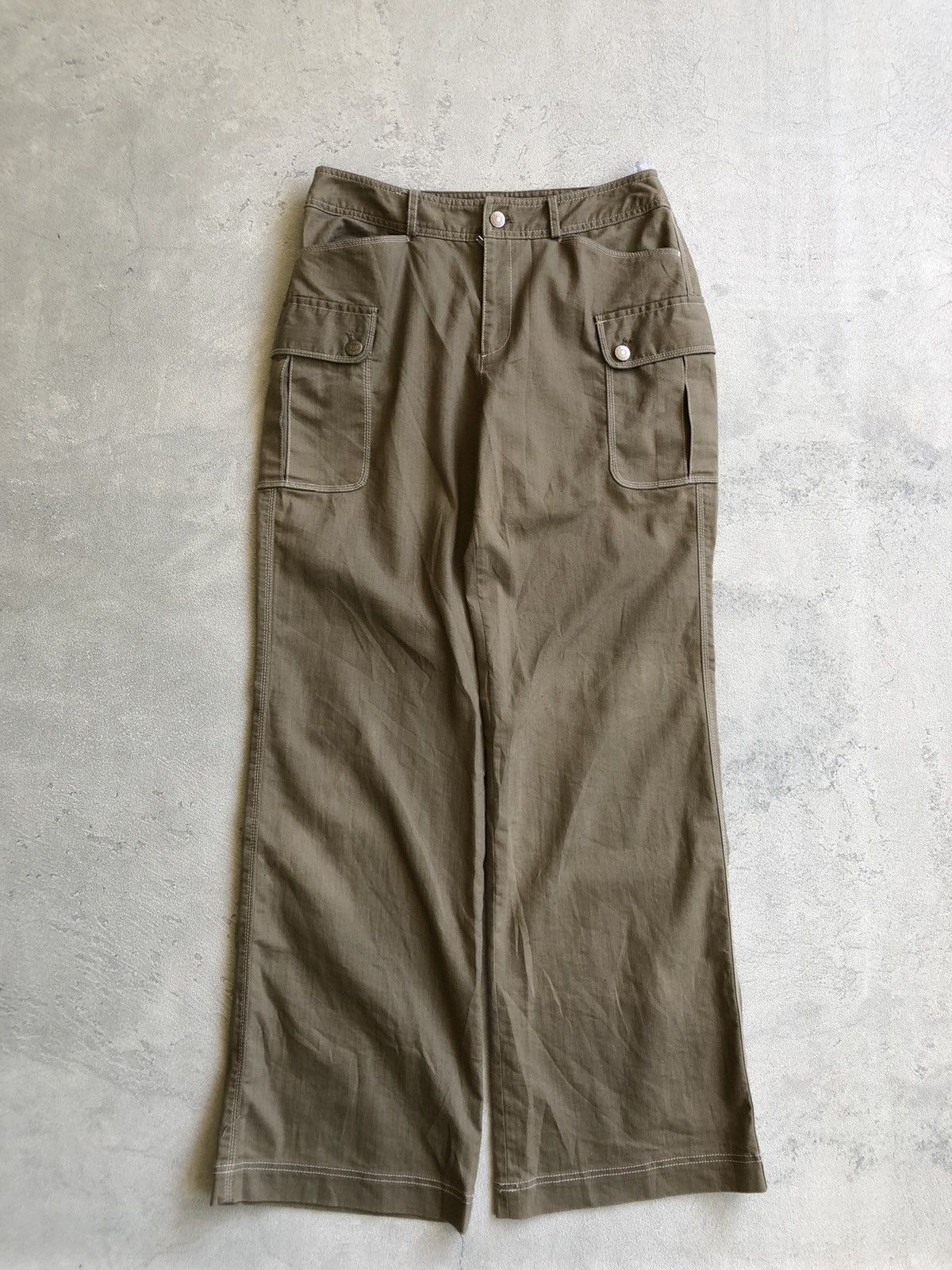 If Six Was Nine × Japanese Brand × Junko Shimada Vintage 77i Junko Shimada cargo wide pants Size 29" - 1 Thumbnail