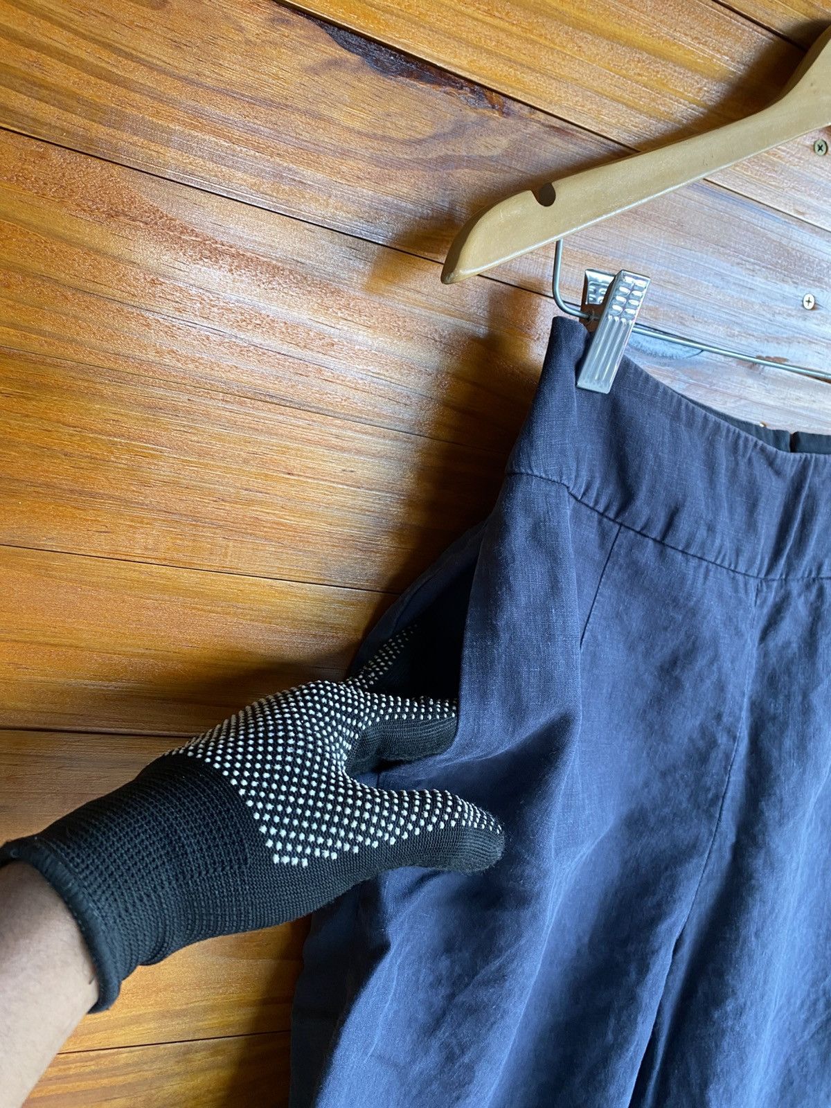 Margaret Howell Margaret Howell Navy Linen Wide Pants | Japanese Minimalist Size 27" / US 4 / IT 40 - 9 Thumbnail