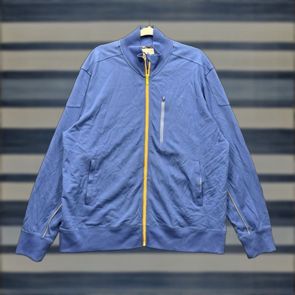 Robert Graham Robert Graham Track Jacket Mens 3XL Blue Full Zip Knit Cotton Blend Logo Embroidered Sports Golf Long Sleeve Jacket Regular Mens Size US XXL / EU 58 / 5 - 1 Thumbnail