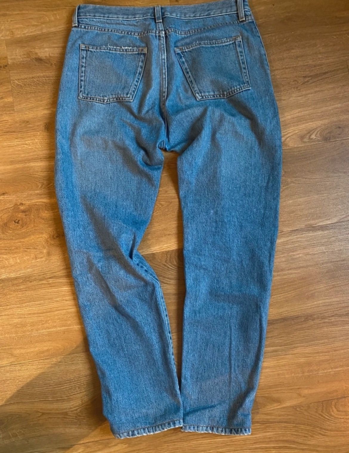 Saint Laurent Paris Saint Laurent Blue distressed crash Logo D14 Denim Jeans Size US 32 / EU 48 - 5 Thumbnail