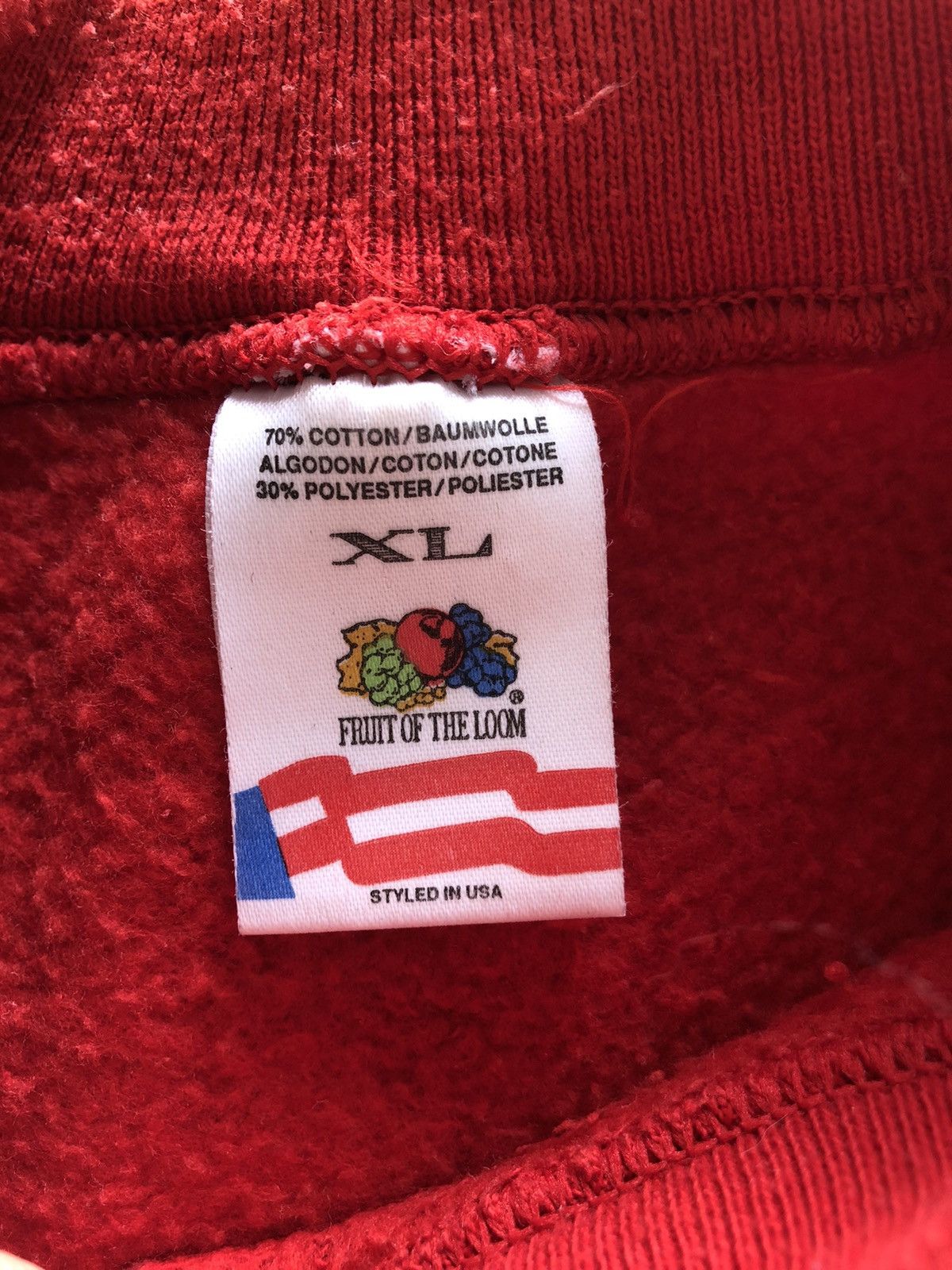 Fruit Of The Loom × Vintage RARE FRUIT OF THE LOOM VINTAGE CLASSIC CREWNECK SWEATSHIRT Size US XL / EU 56 / 4 - 3 Thumbnail
