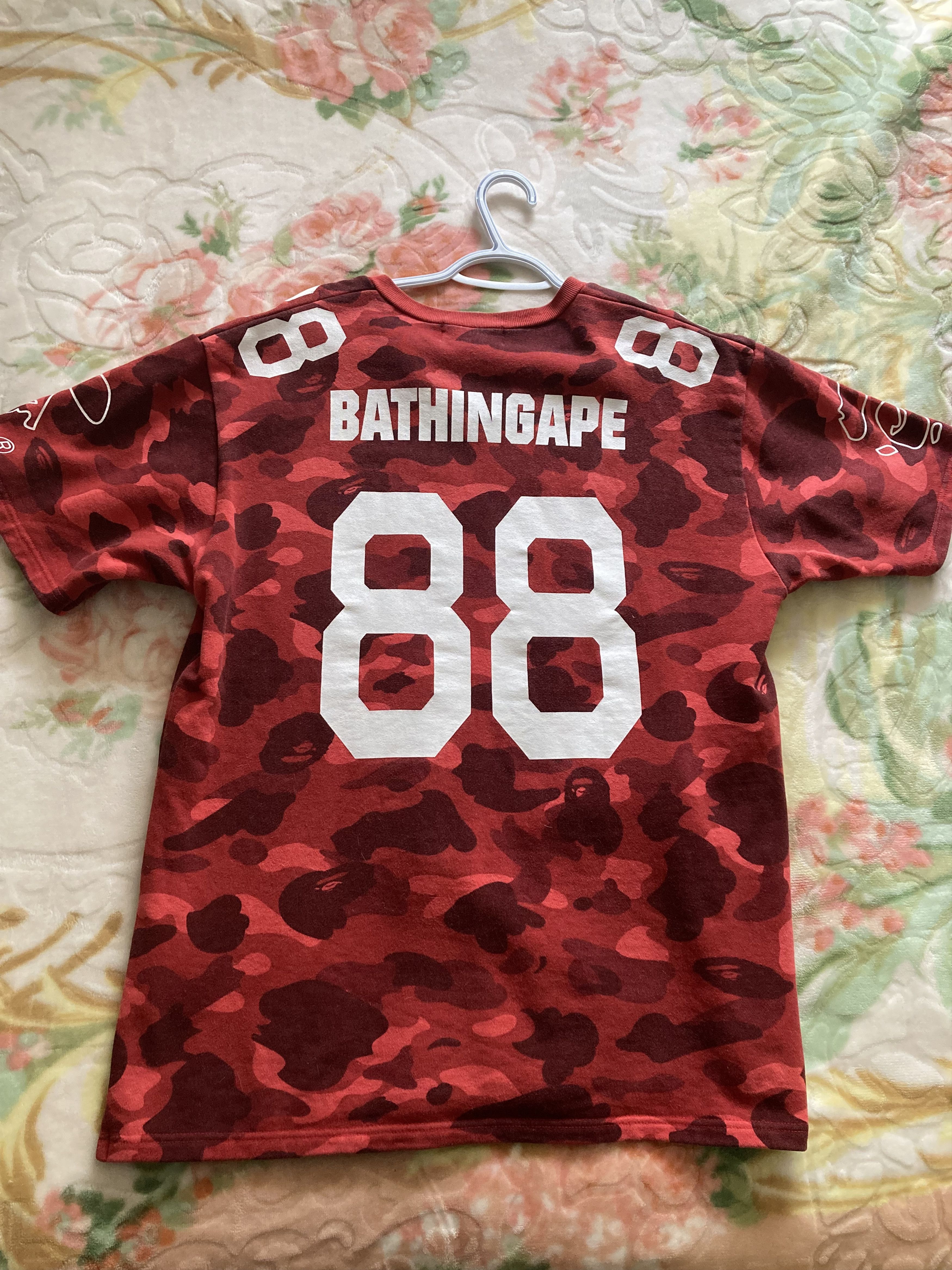 Nigo Bathing Ape Red Camo Jersey Size US L / EU 52-54 / 3 - 2 Thumbnail