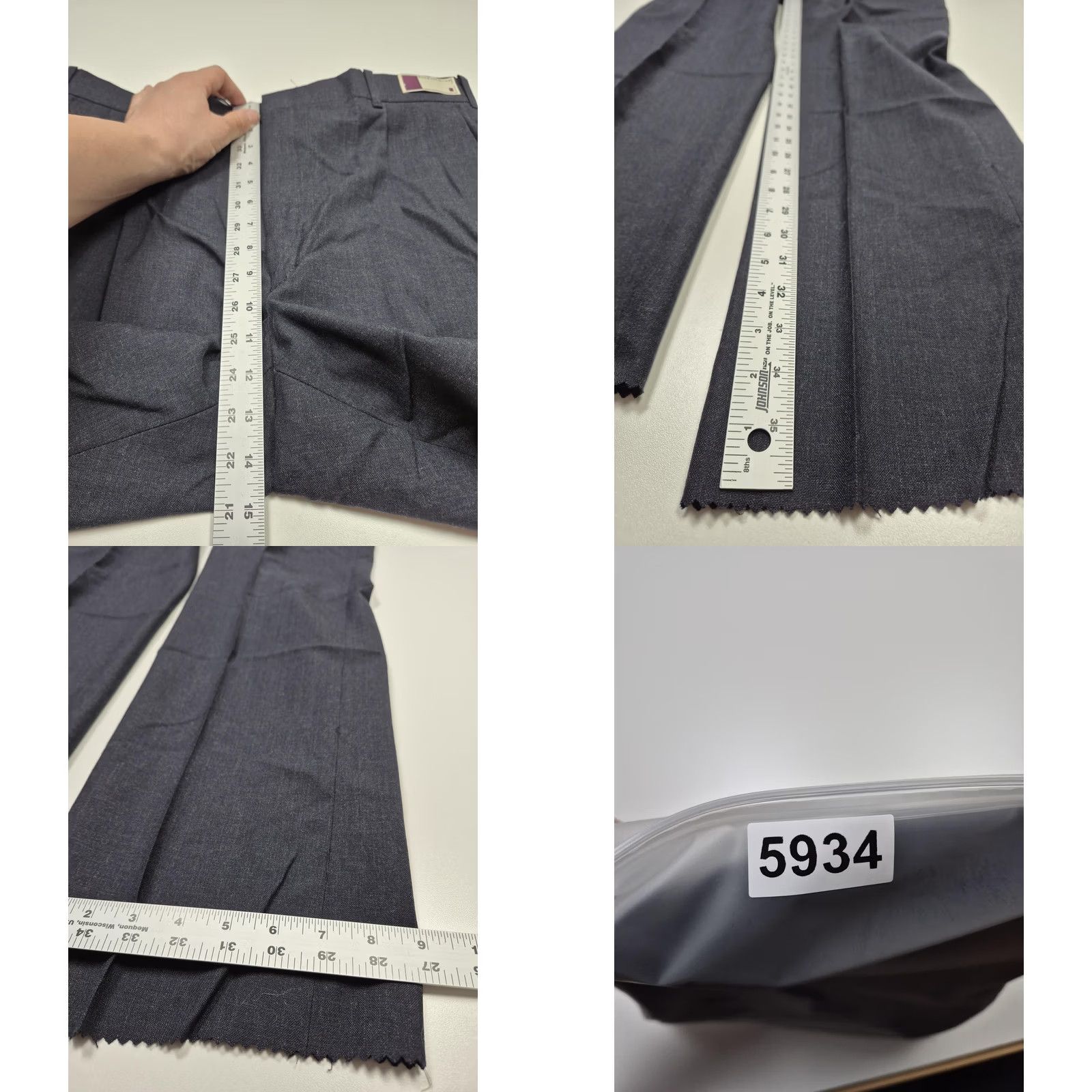Vintage VINTAGE Racquet Club Mens Dress Pants Blue Wool 38x36 Pleated Straight Unhemmed NWT USA Size US 38 / EU 54 - 8 Thumbnail