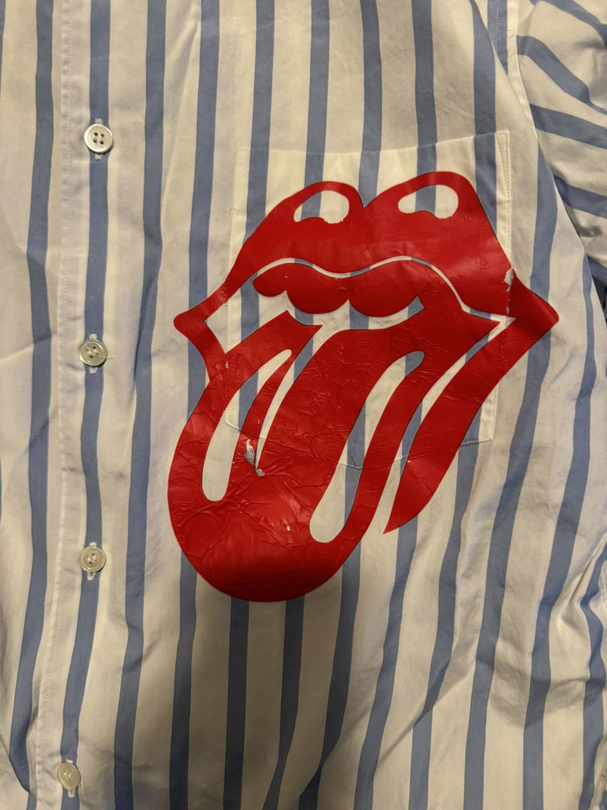 Comme des Garcons Homme AD 2005 Rolling Stones Button up Size US S / EU 44-46 / 1 - 5 Thumbnail
