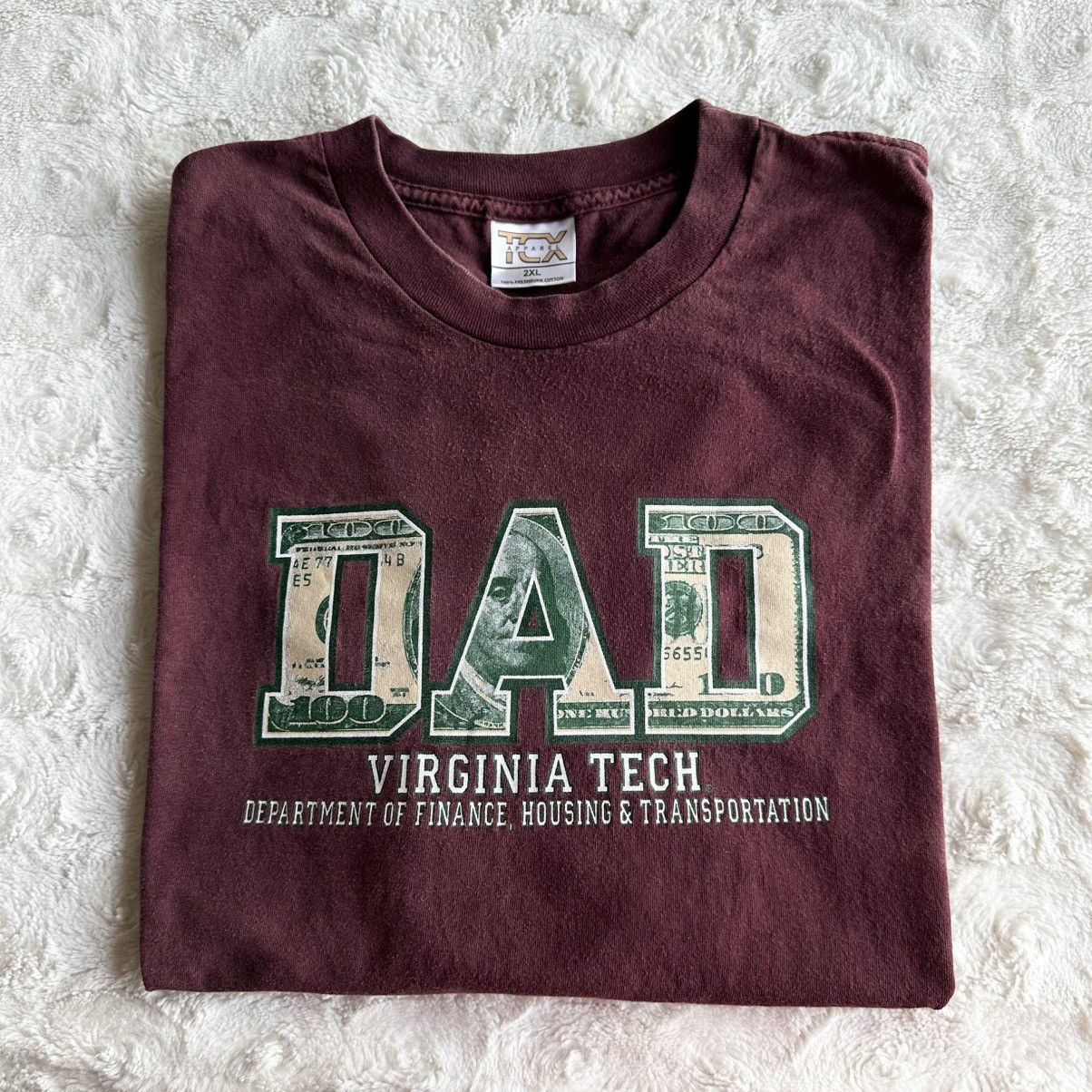Other Vintage Virginia Tech Shirt Tee Mens XXL Maroon VT Hokies Size US XXL / EU 58 / 5 - 1 Thumbnail