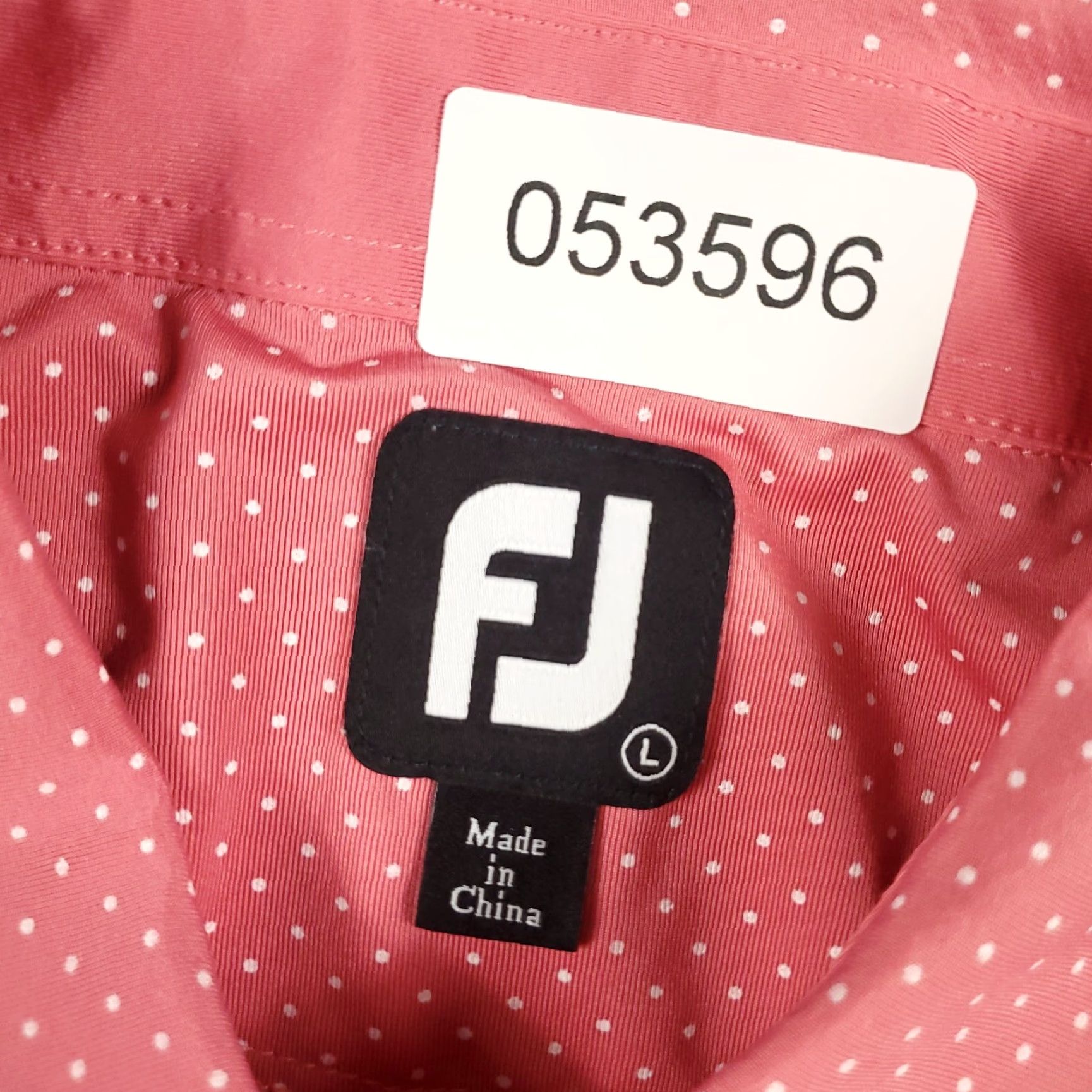 Footjoy FJ Polo Shirt Mens Large Pink Fort Lauderdale Short Sleeve Golf Polo Shirt Mens Pink FJ Polo Shirt Size US L / EU 52-54 / 3 - 7 Thumbnail